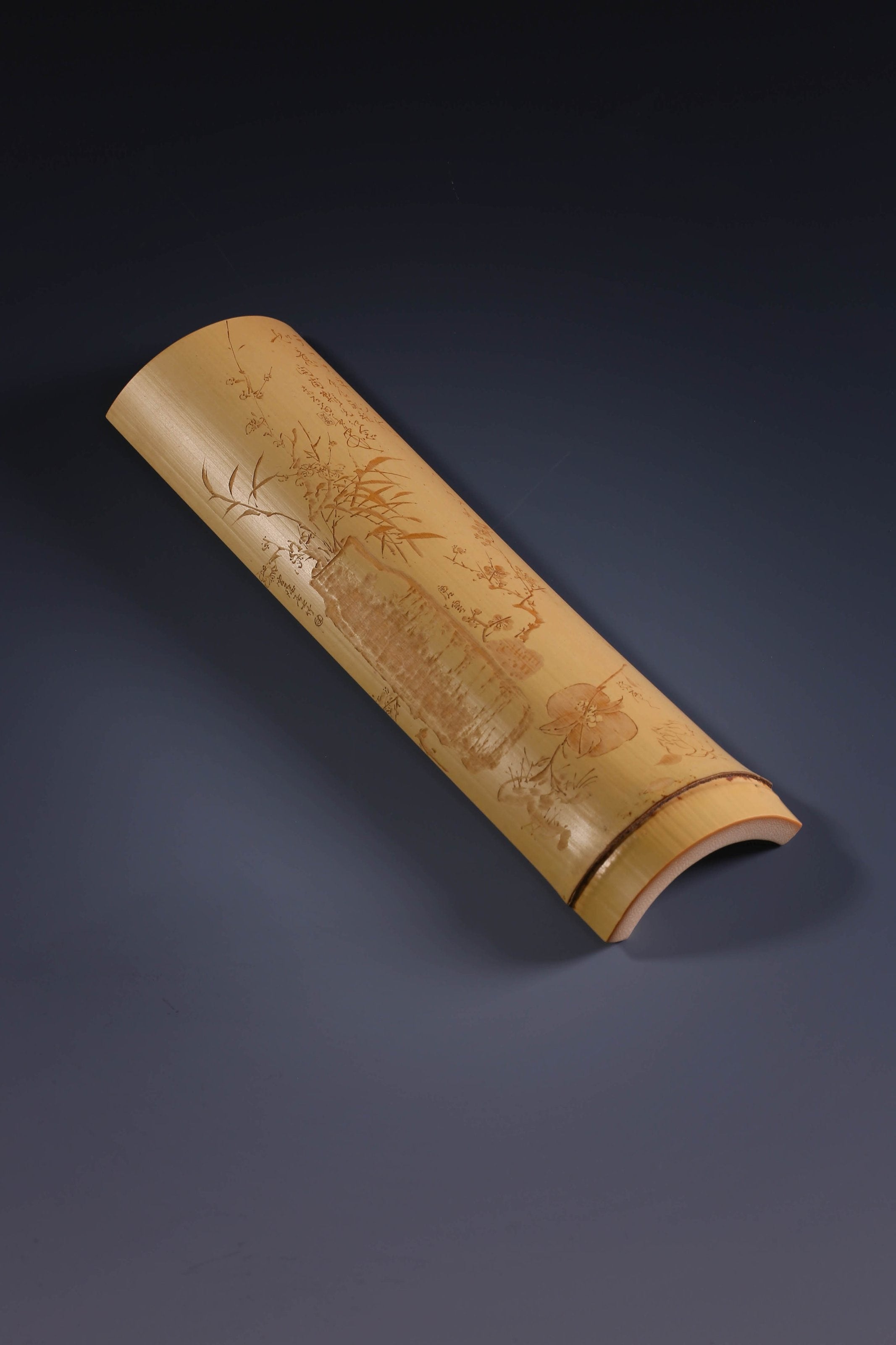 bamboo carving tea scoop