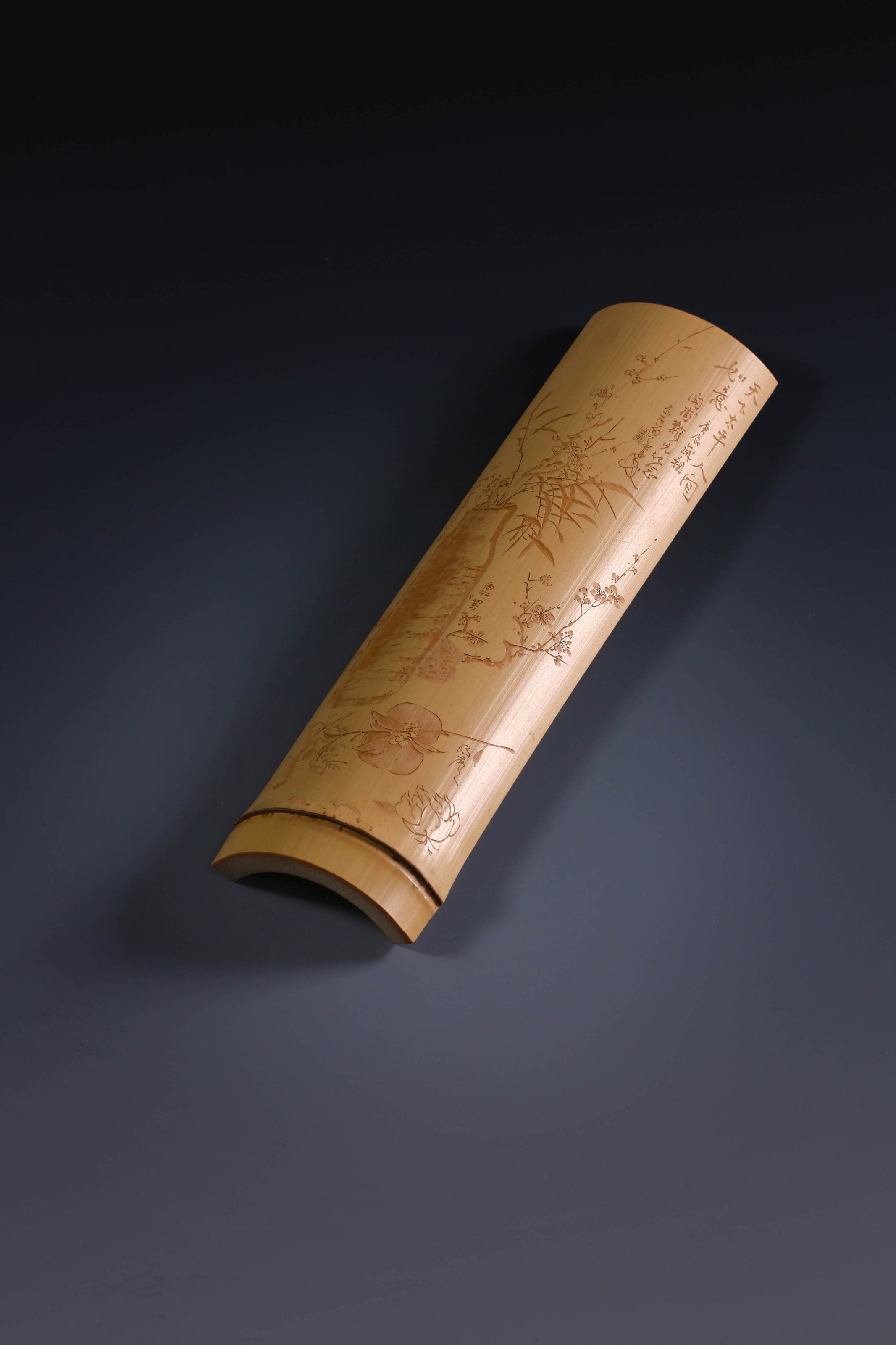 bamboo carving tea scoop