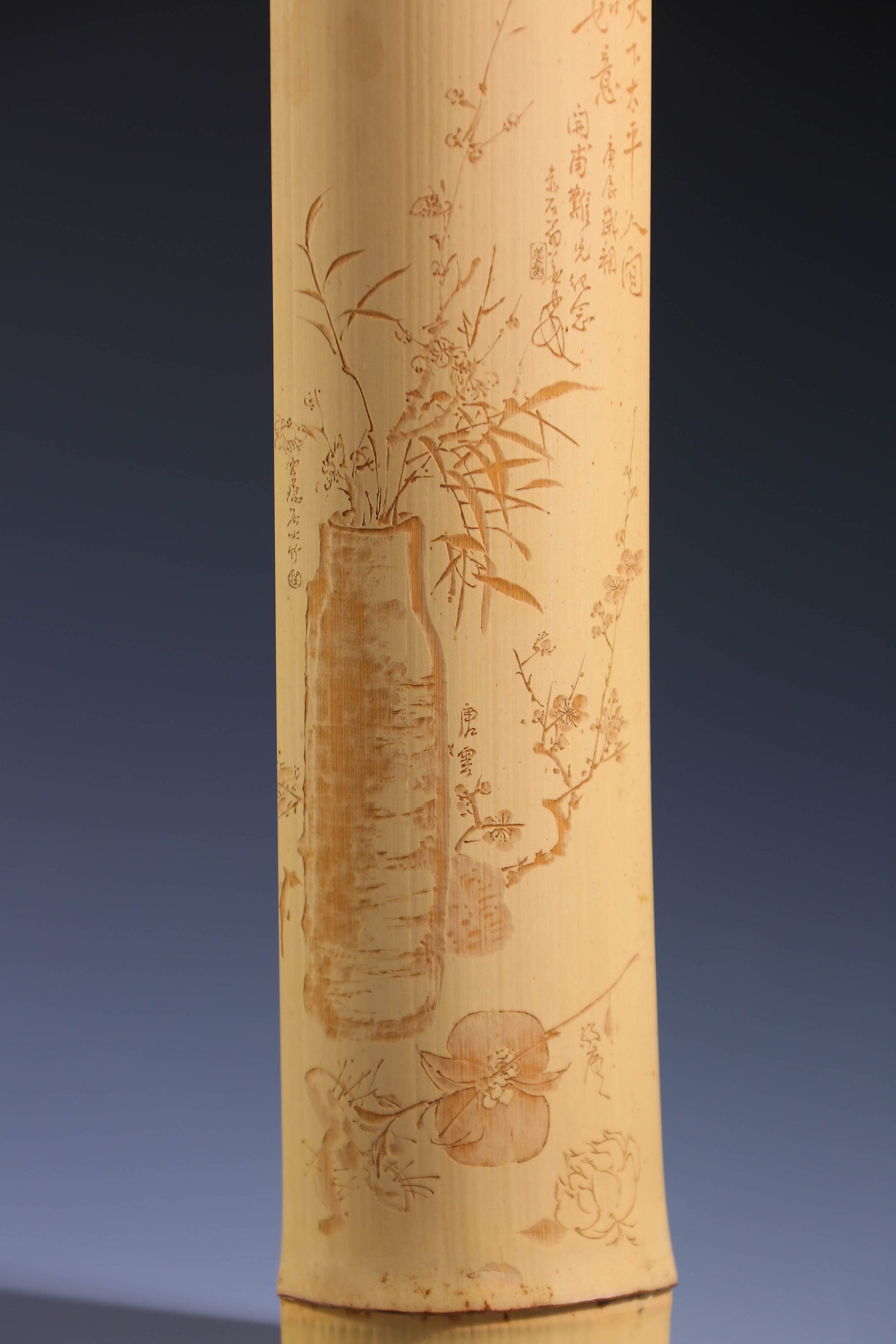 bamboo carving tea scoop