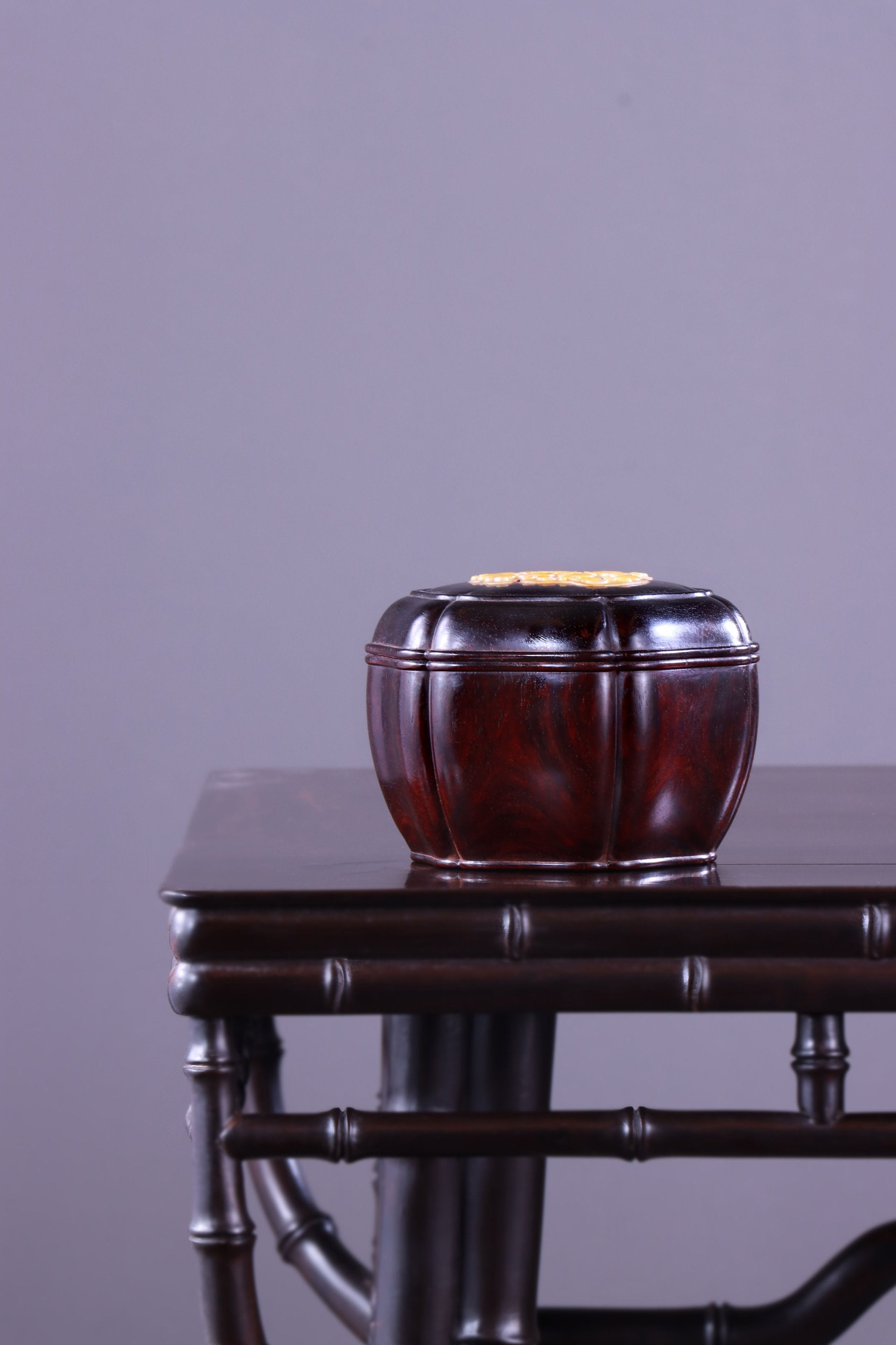 Tianfu Small Leaf Sandalwood Sunflower Mouth Tea Canister