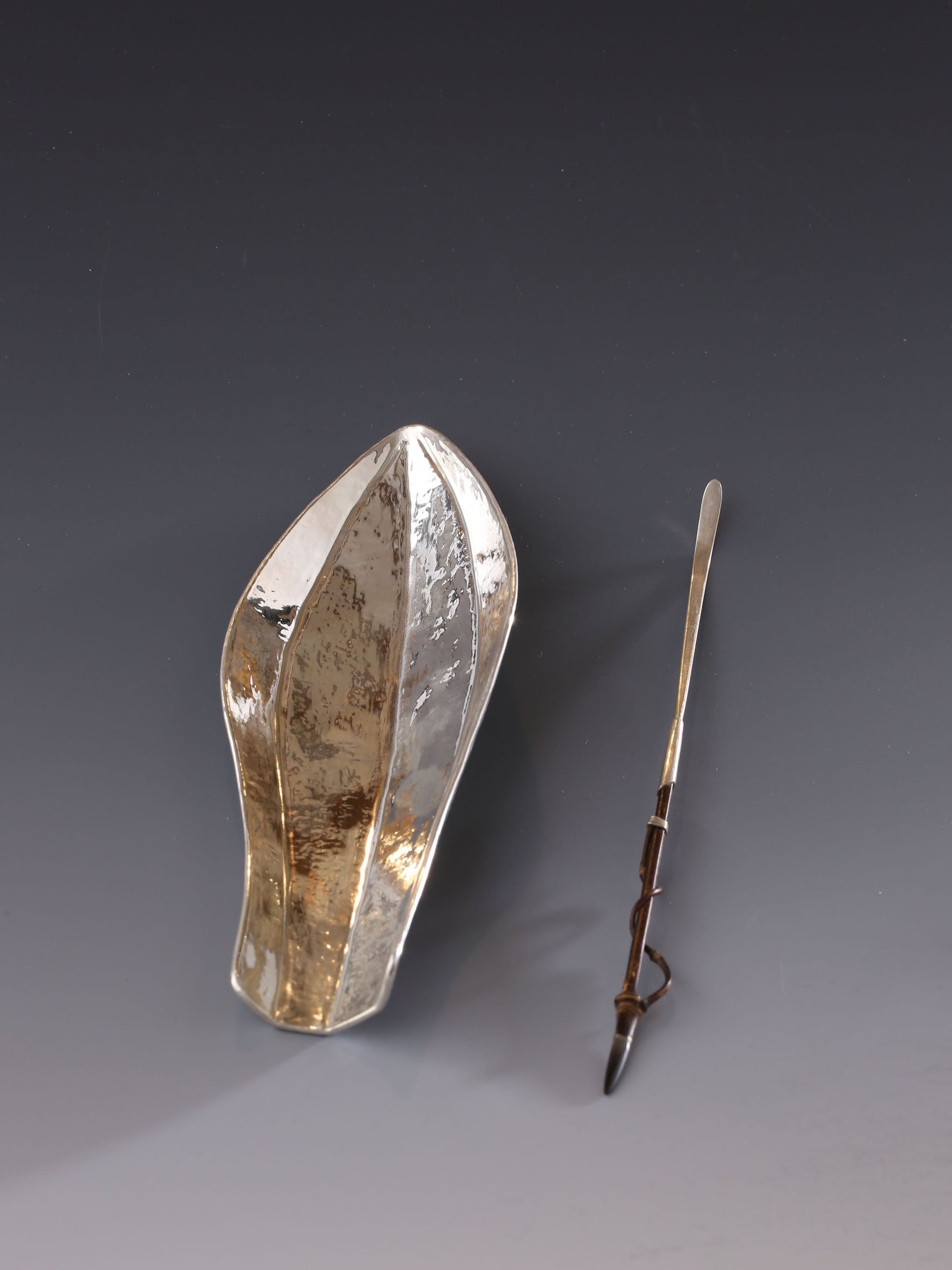 Iron-wrapped Silver Lotus Petal Teapot