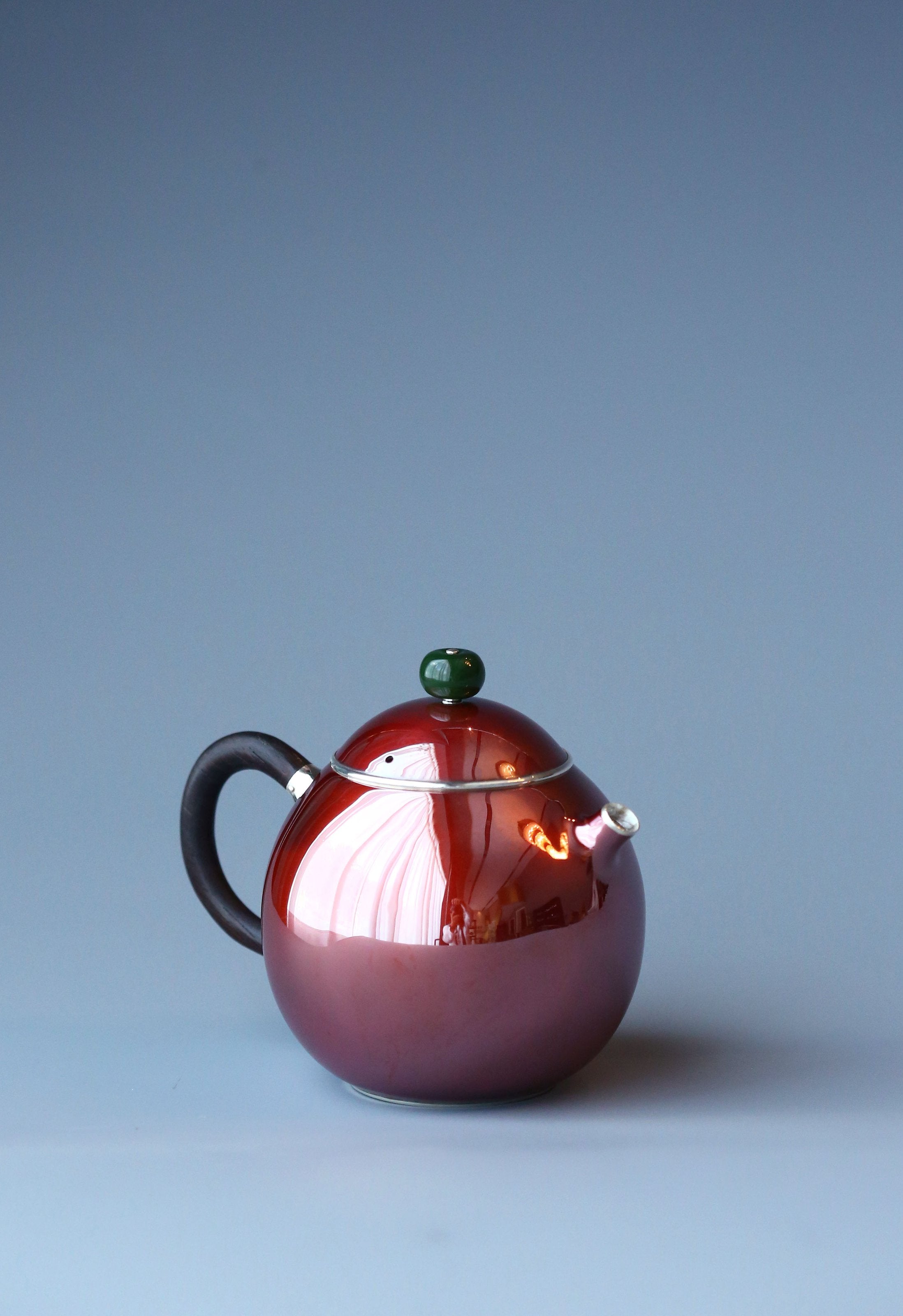 Copper-clad Silver Dragon Egg Teapot