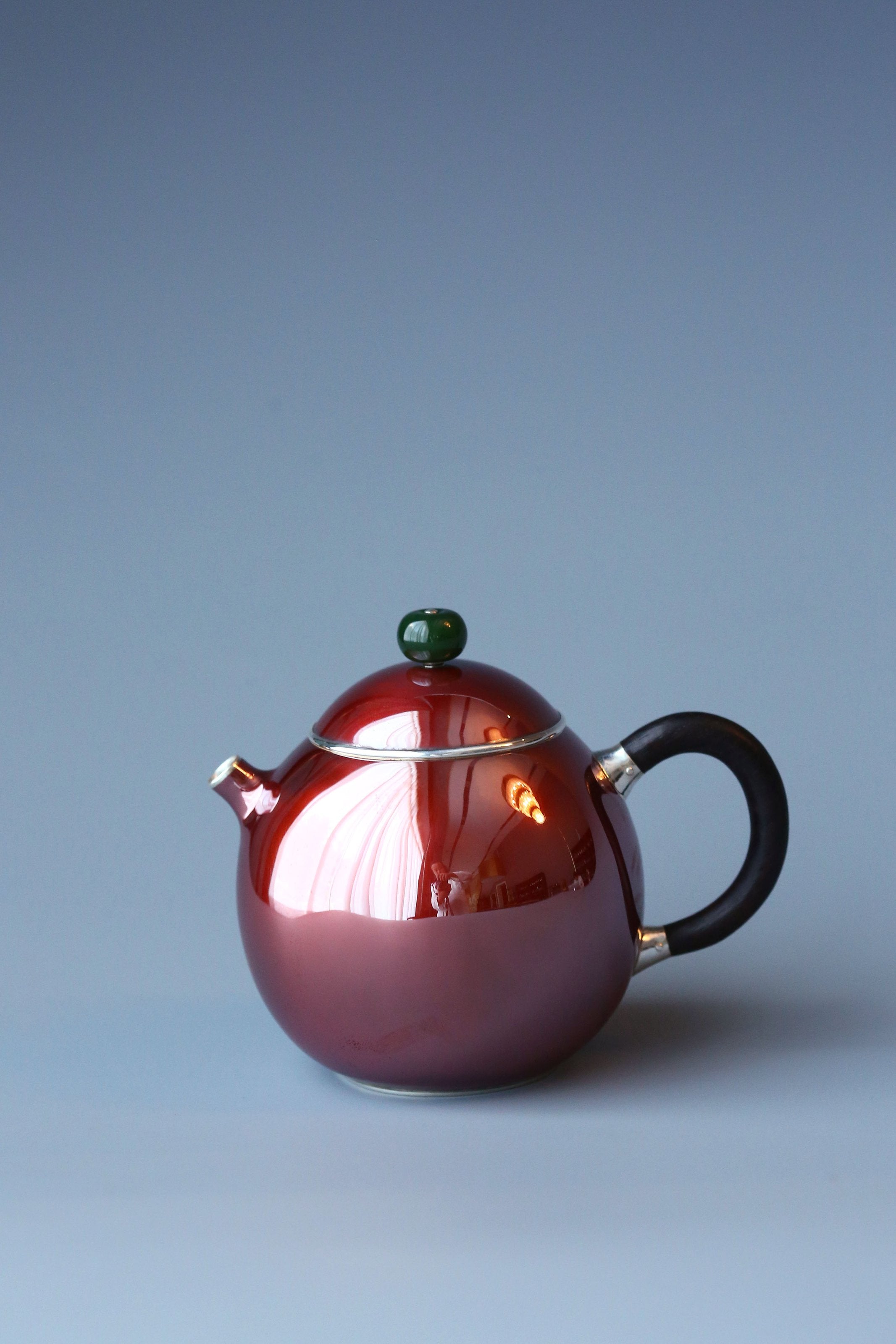 Copper-clad Silver Dragon Egg Teapot