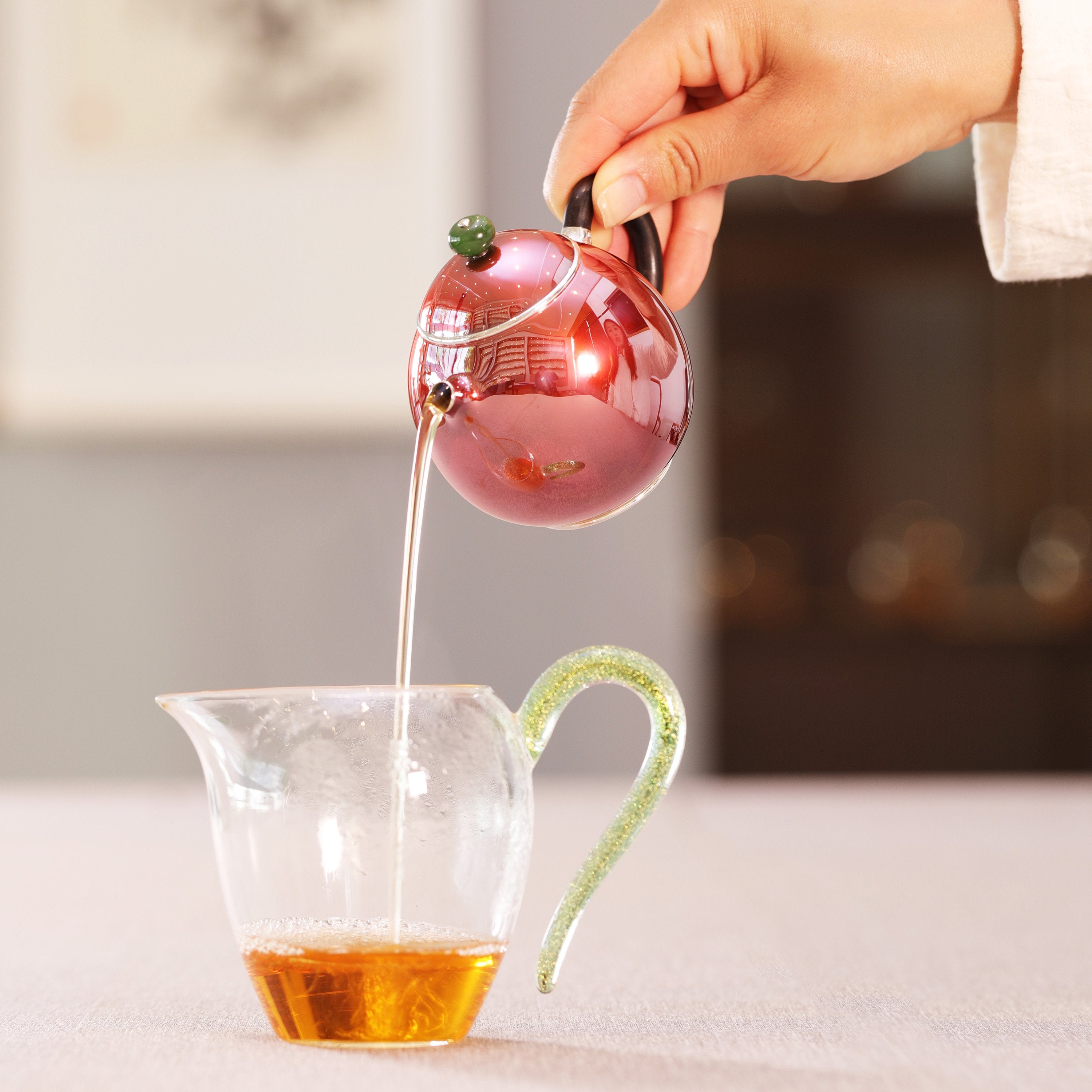 Copper-clad Silver Dragon Egg Teapot