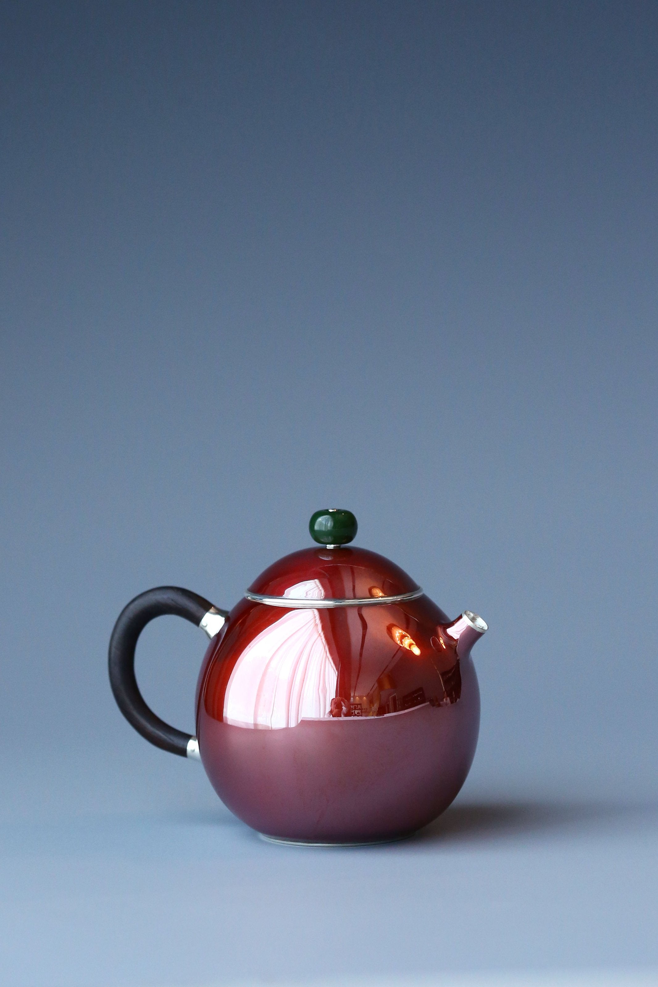 Copper-clad Silver Dragon Egg Teapot