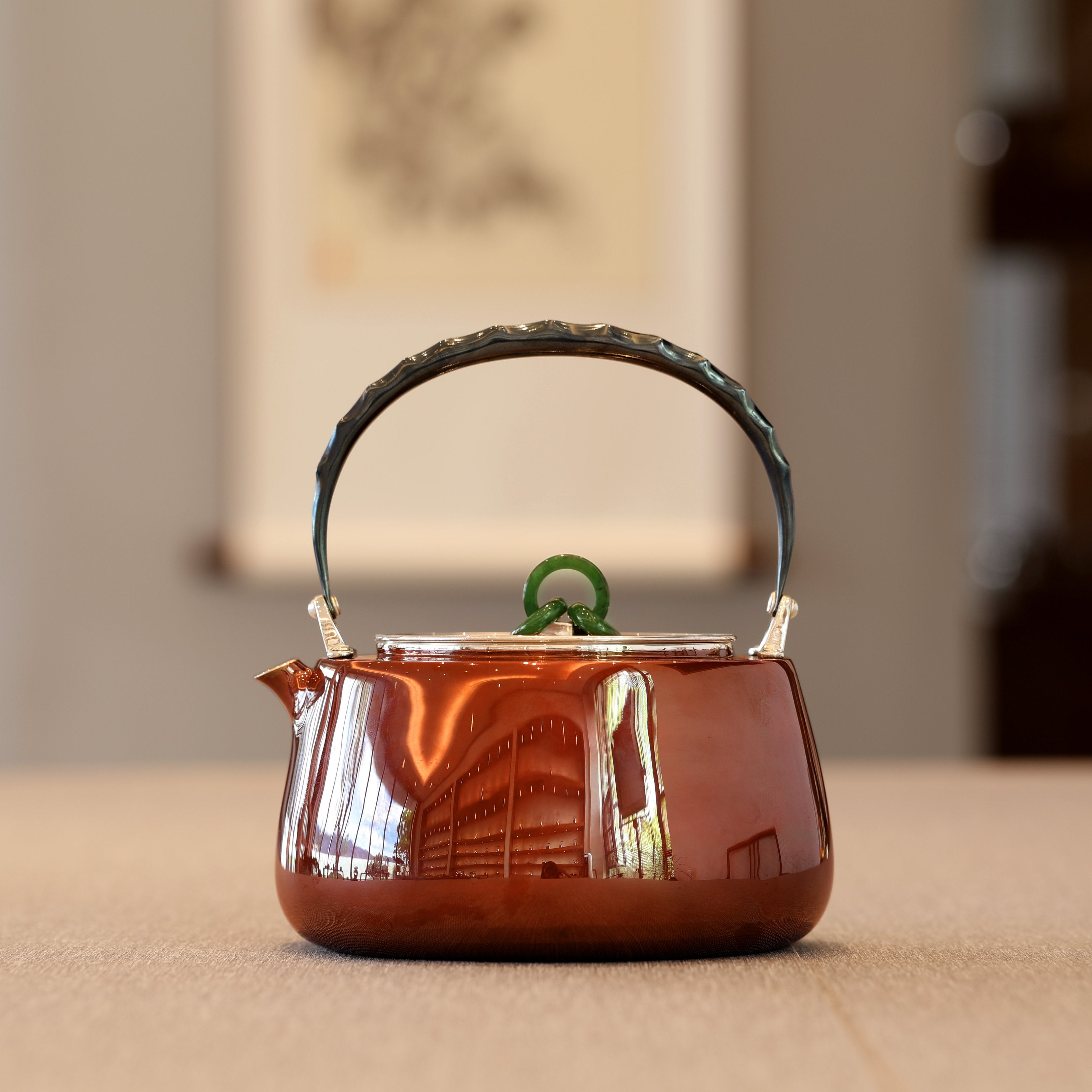 Copper-plated silver platform