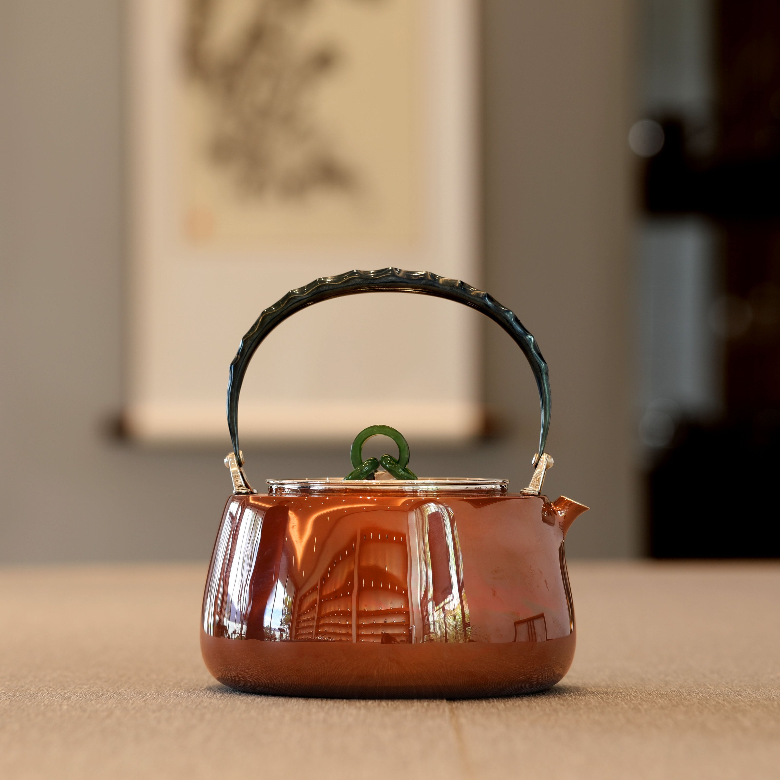 Copper-plated silver platform