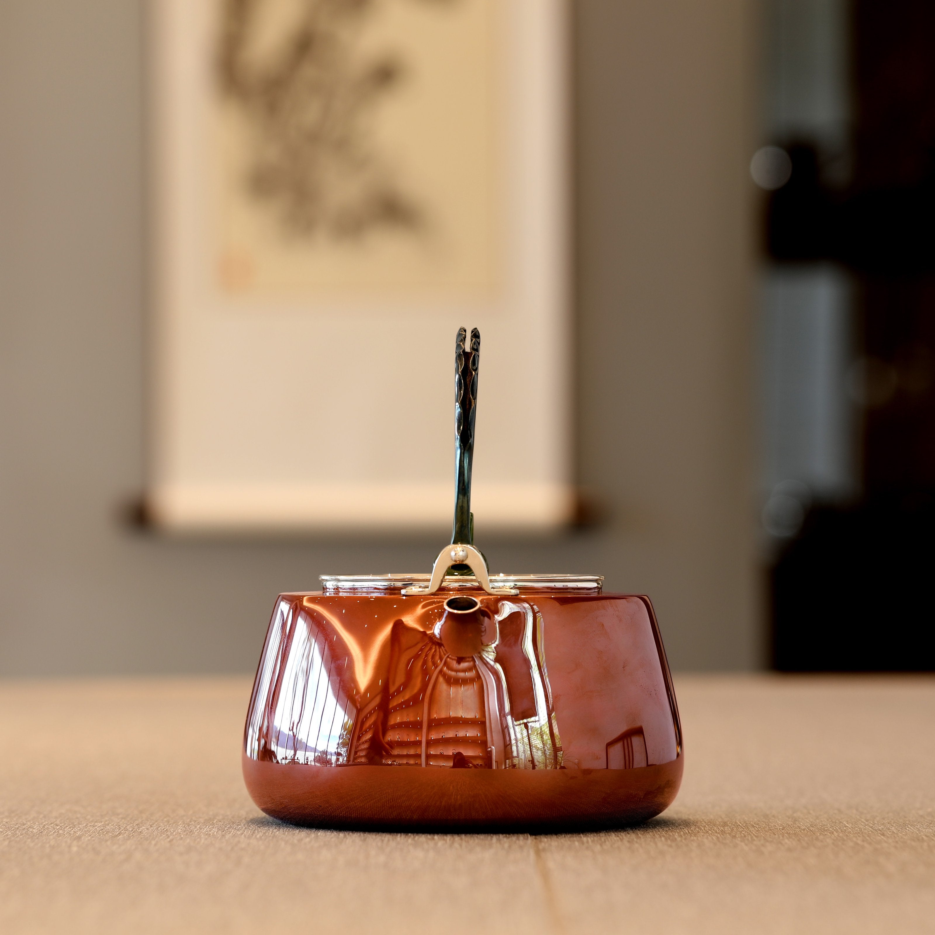 Copper-plated silver platform