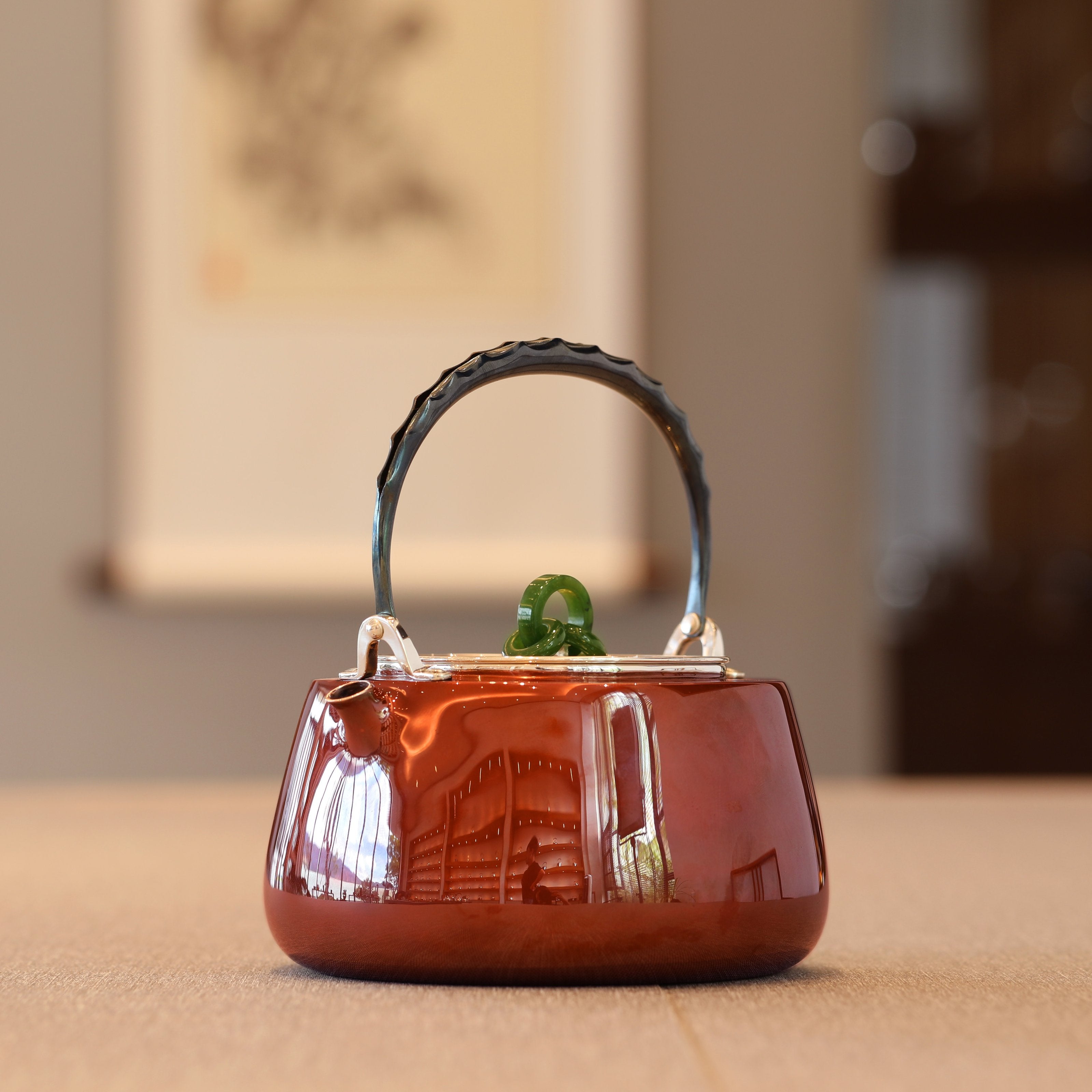 Copper-plated silver platform