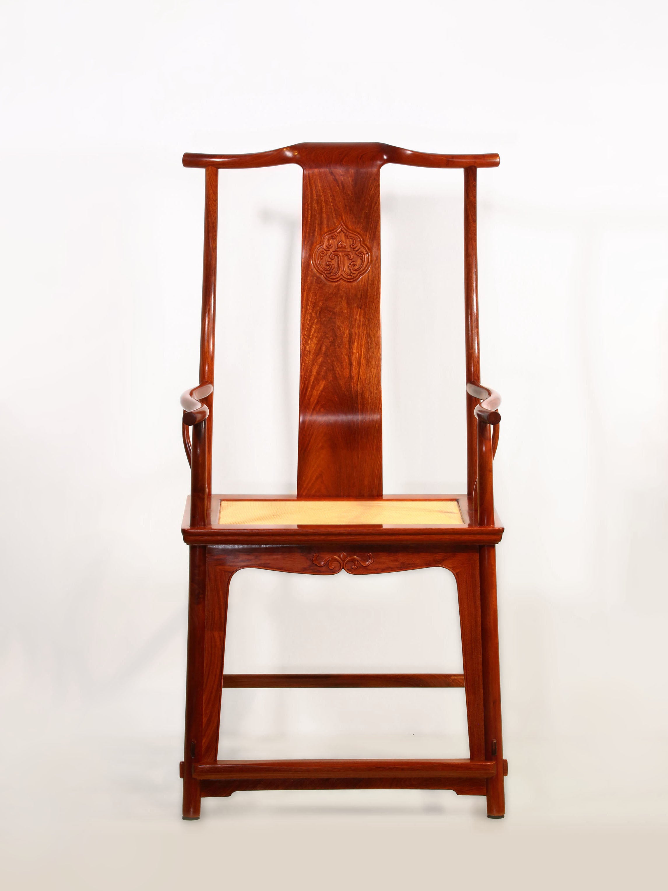 Rosewood/Burmese rosewood, Wang Shixiang style four-section official hat chair