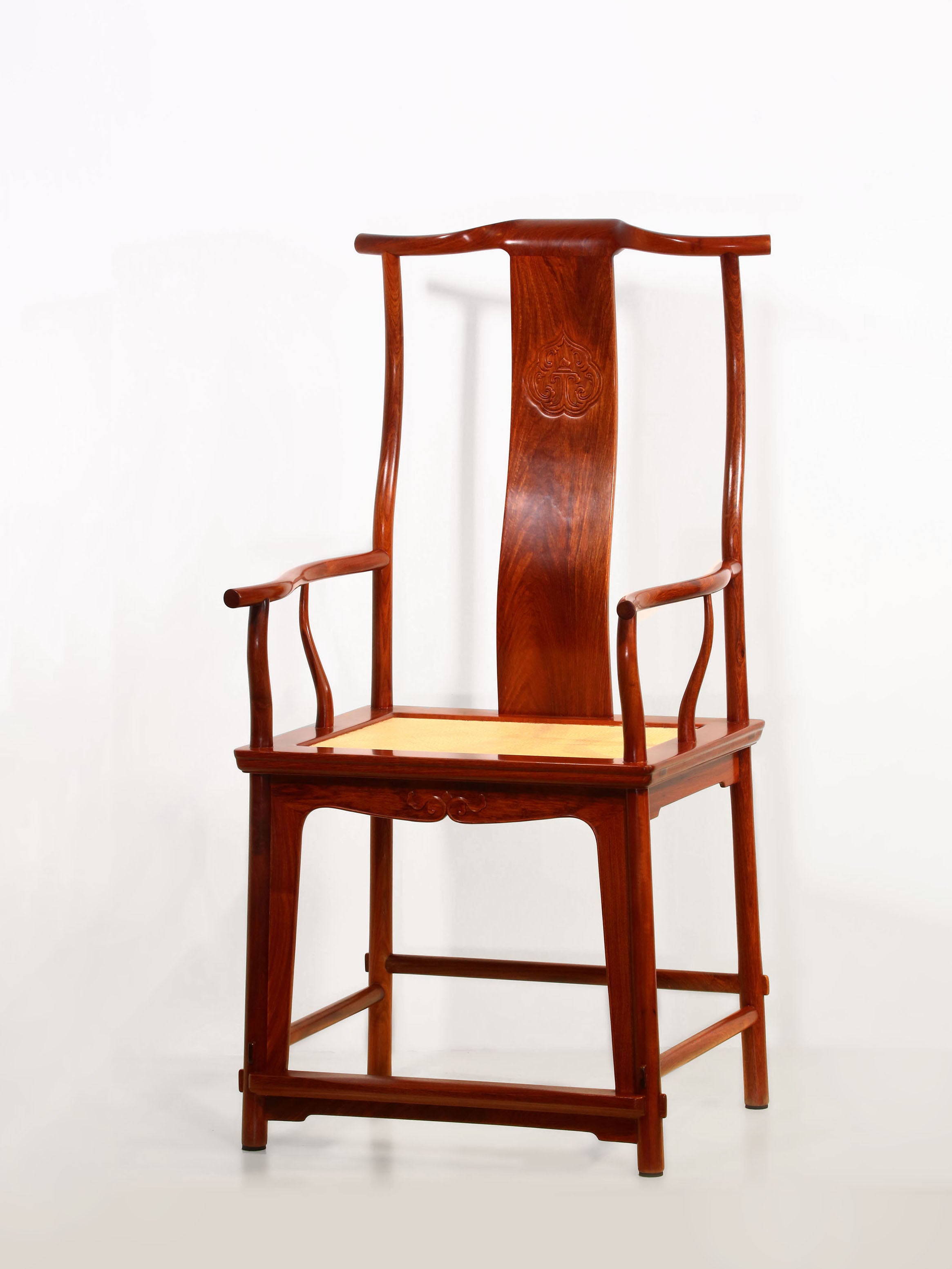 Rosewood/Burmese rosewood, Wang Shixiang style four-section official hat chair