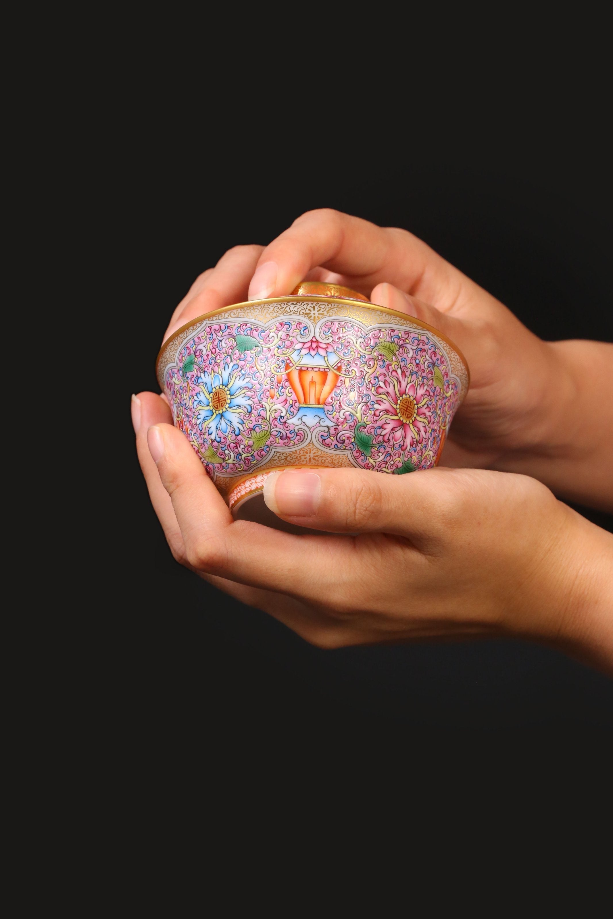 Dayazhai Longevity Lantern Covered Bowl