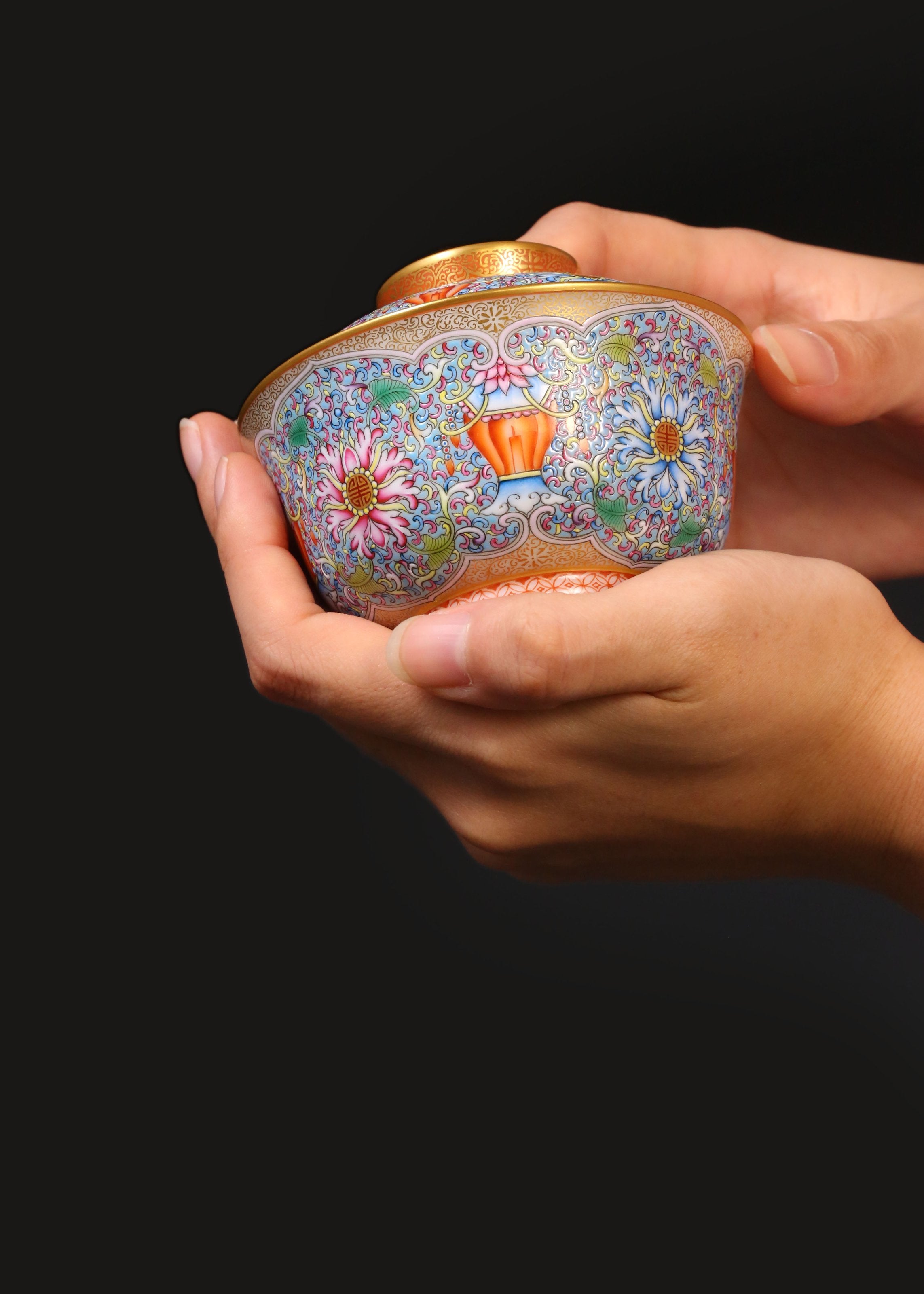 Dayazhai Longevity Lantern Covered Bowl