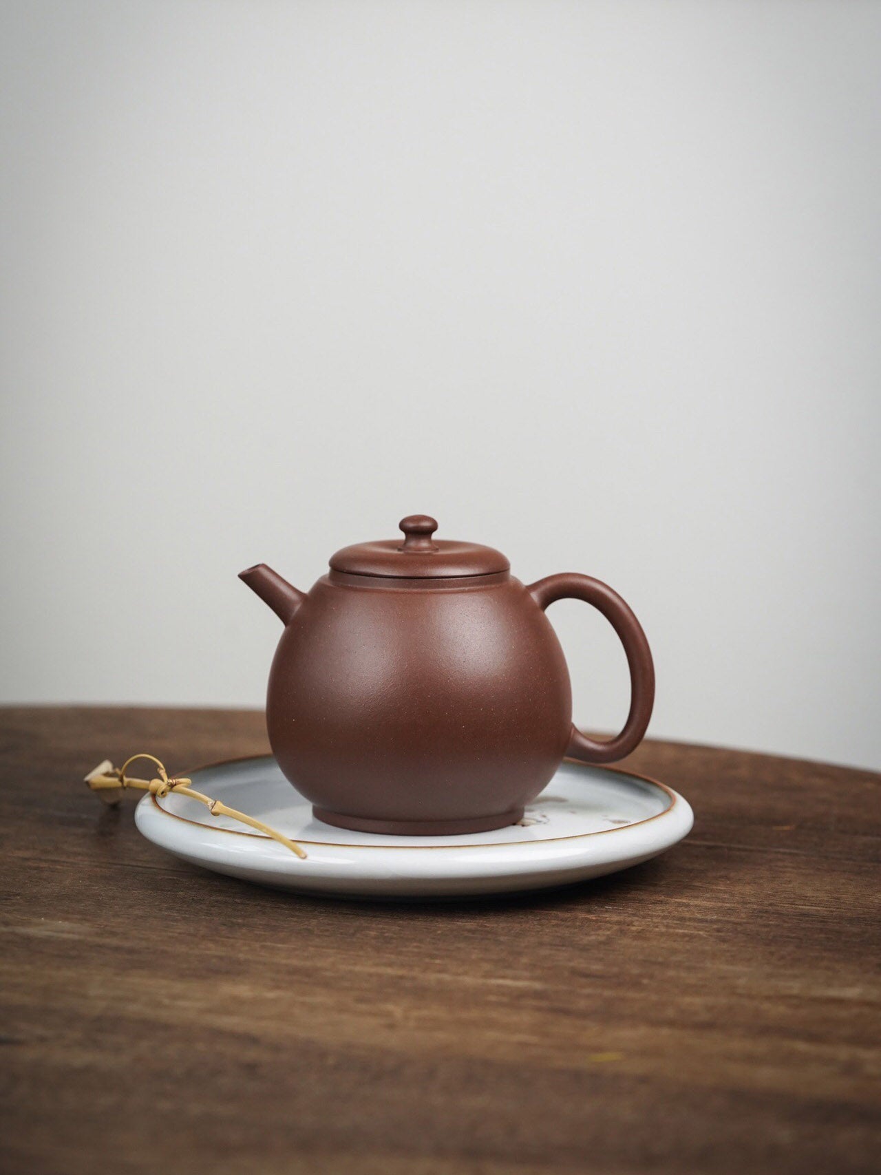 Cultural Revolution Purple Clay Ming Style Dragon Egg Teapot