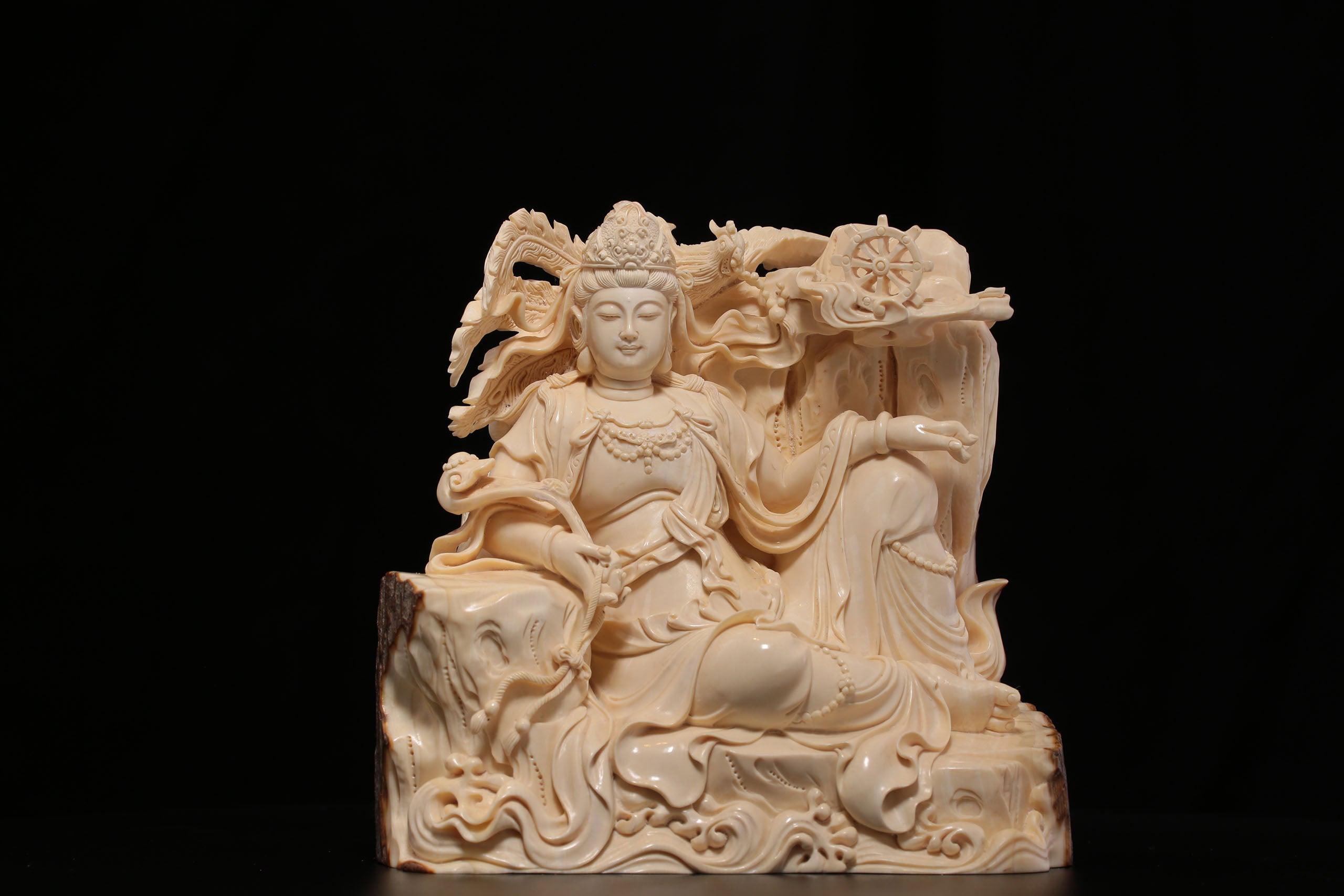 Ivory Carving - Reclining Guanyin