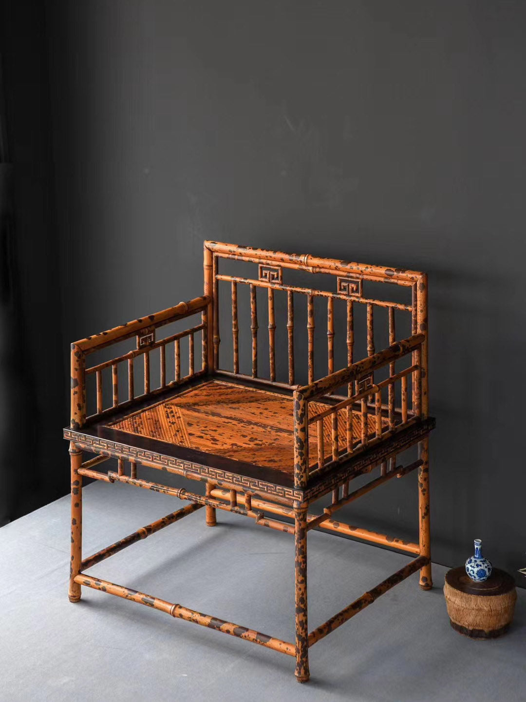 Xiangfei Bamboo Pattern Zen Chair