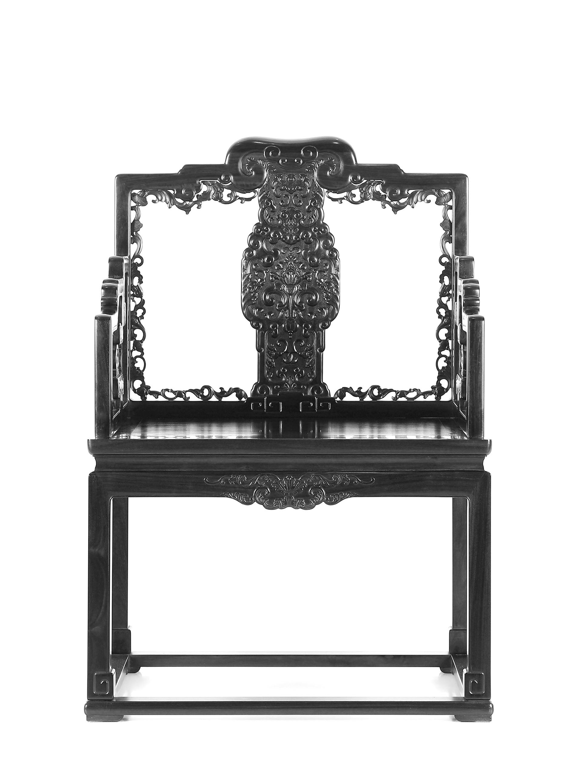 Passionflower Pattern Armchair