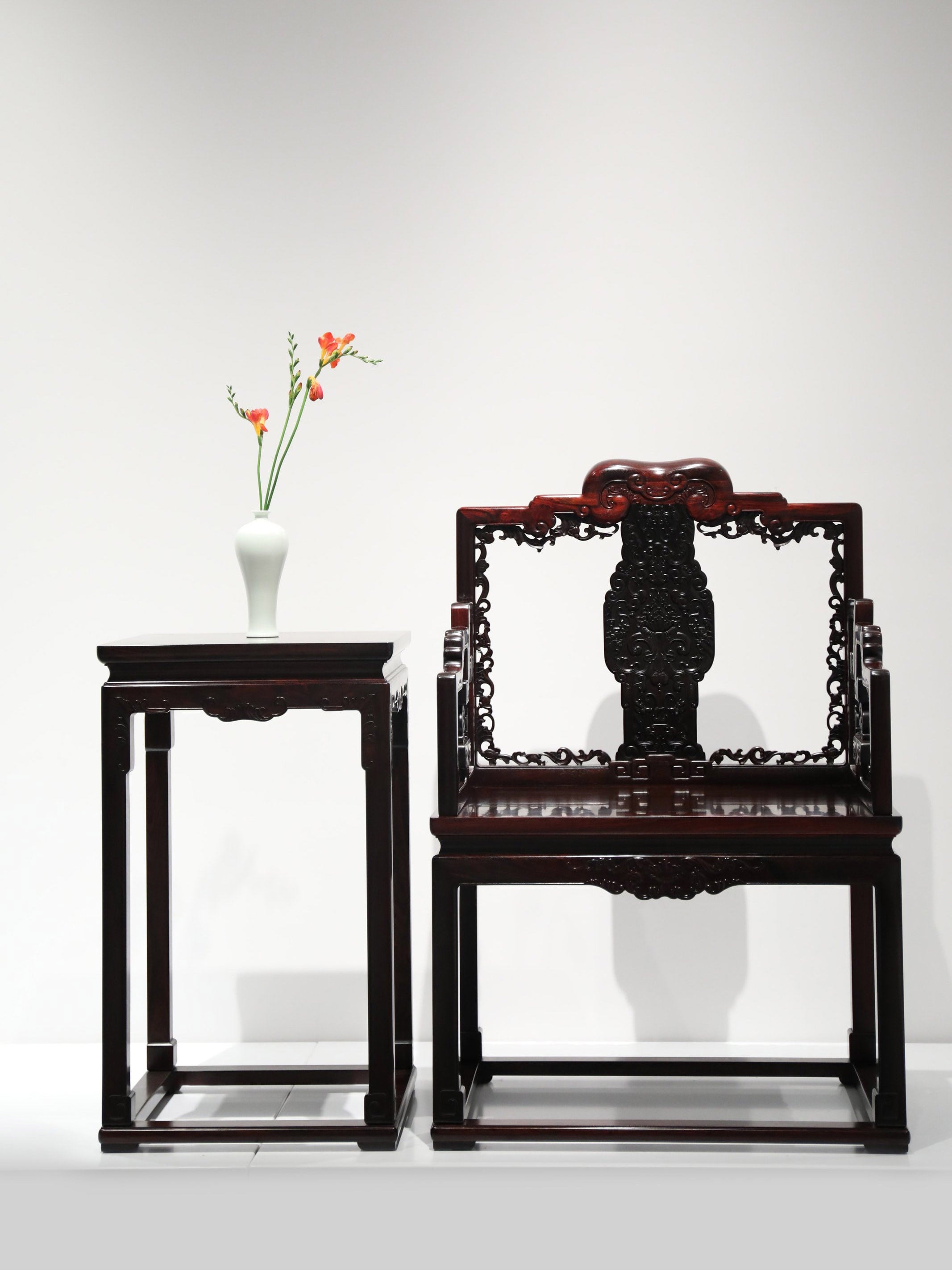 Passionflower Pattern Armchair