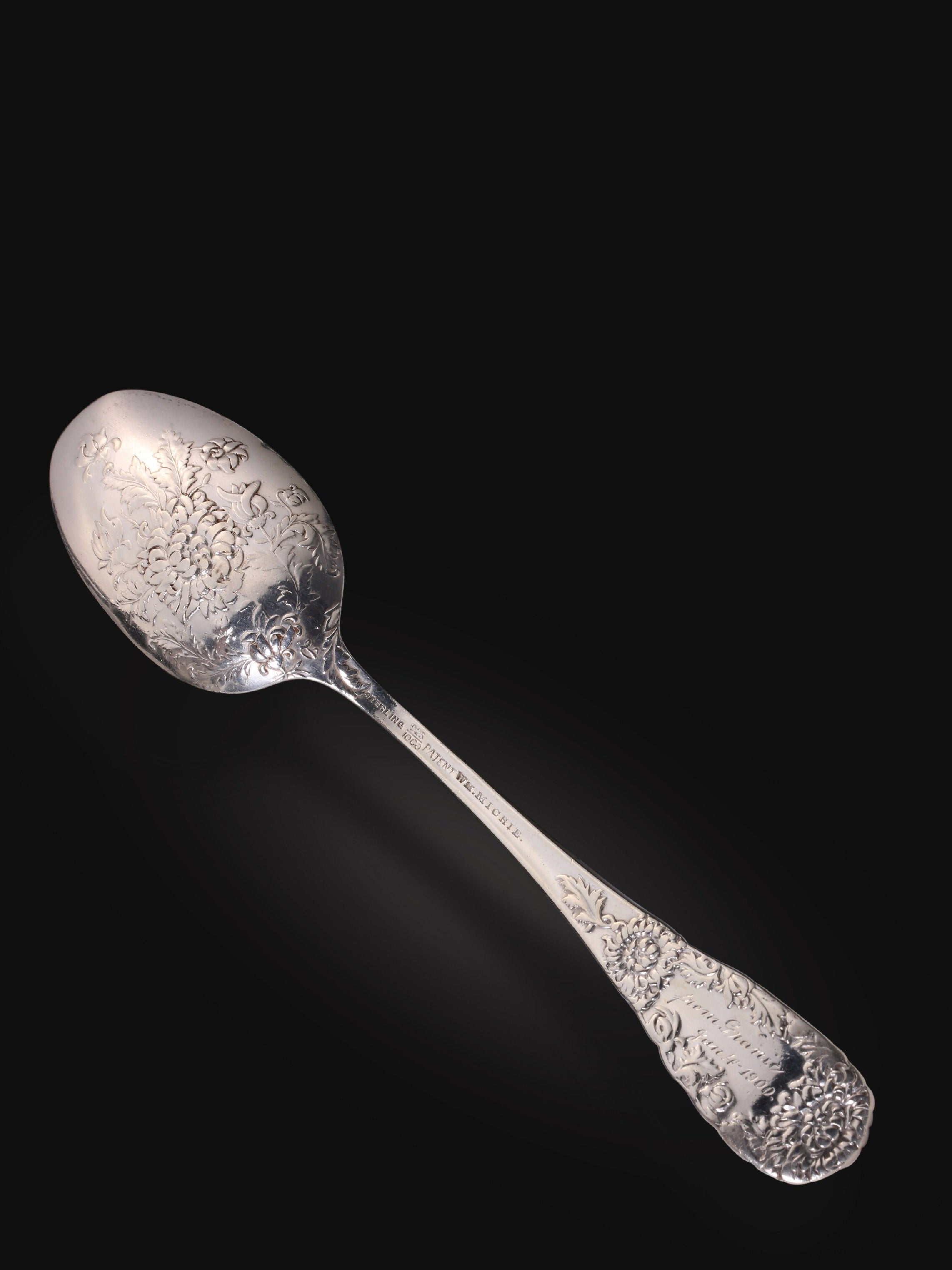 Western sterling silver teaspoon
