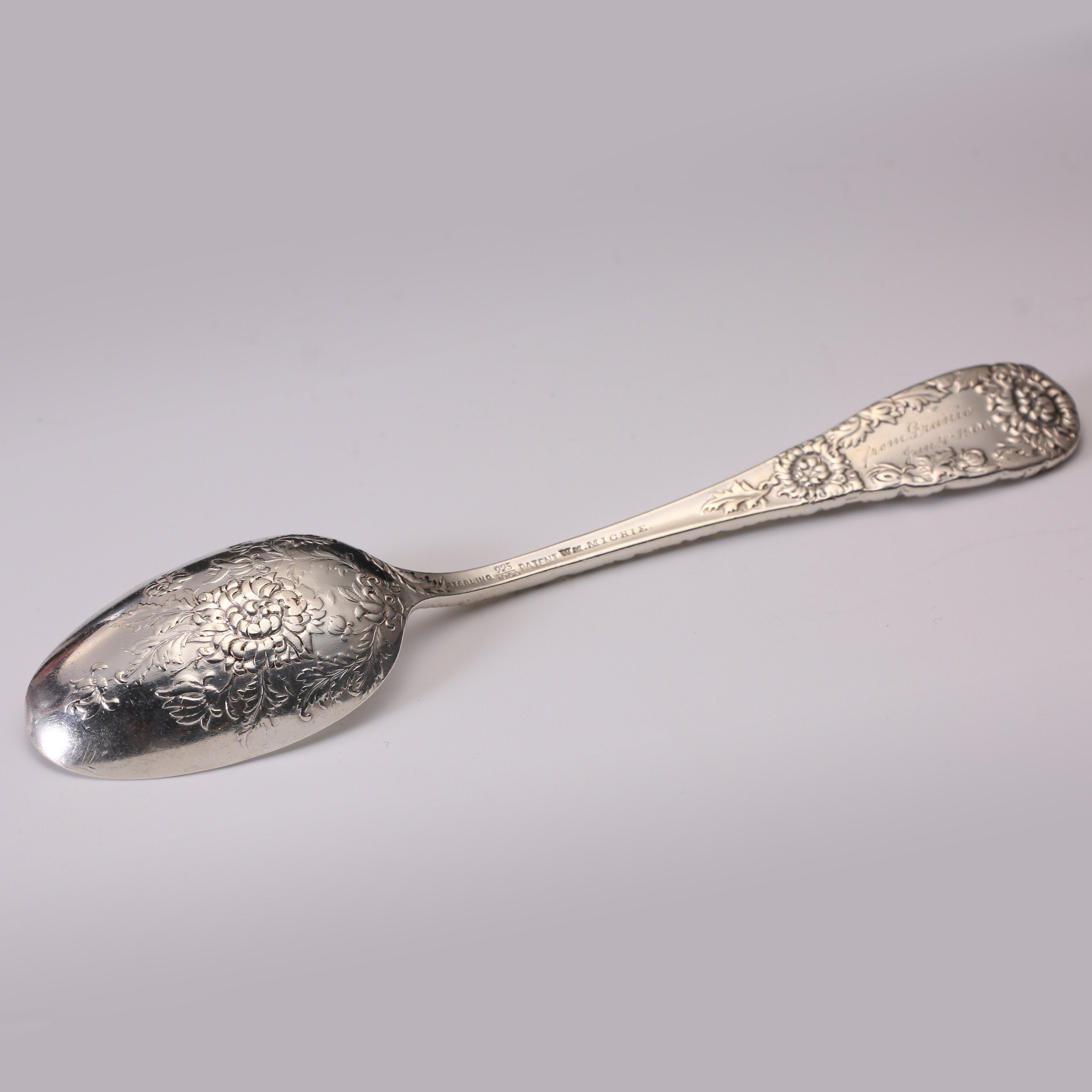 Western sterling silver teaspoon