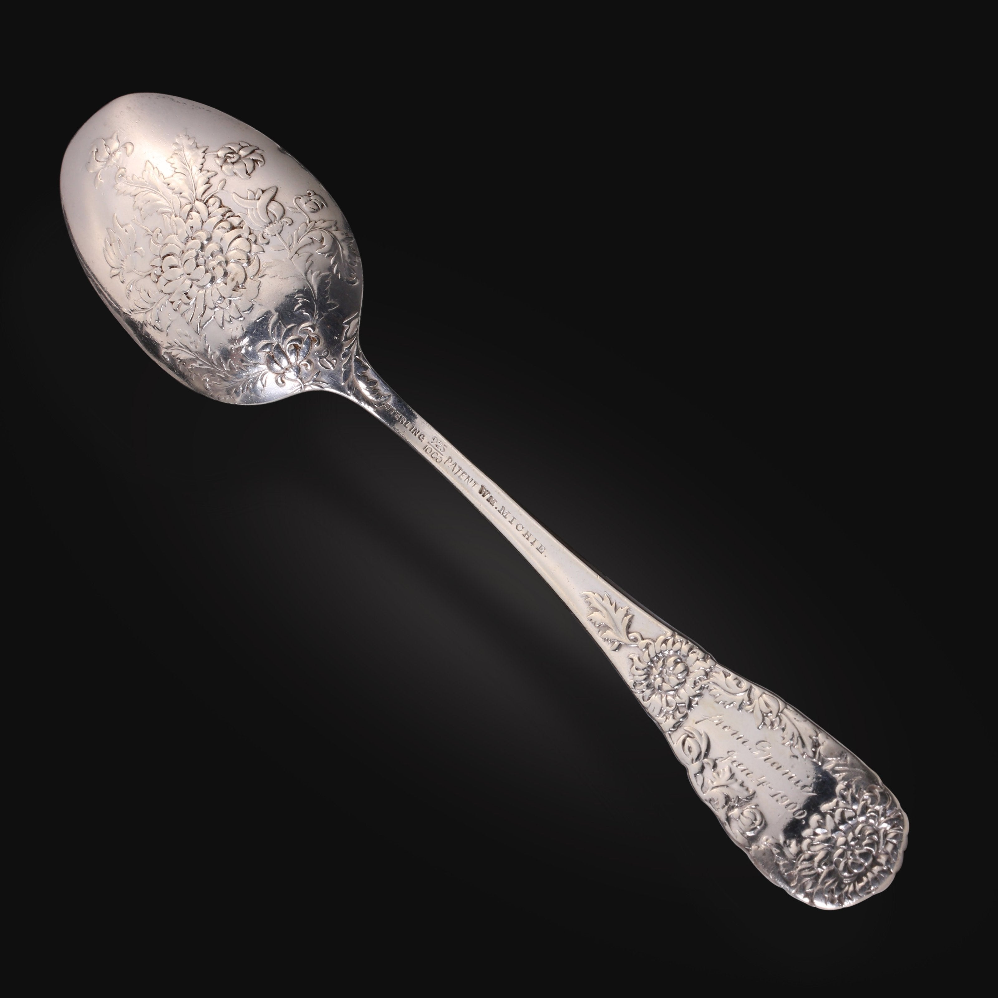 Western sterling silver teaspoon