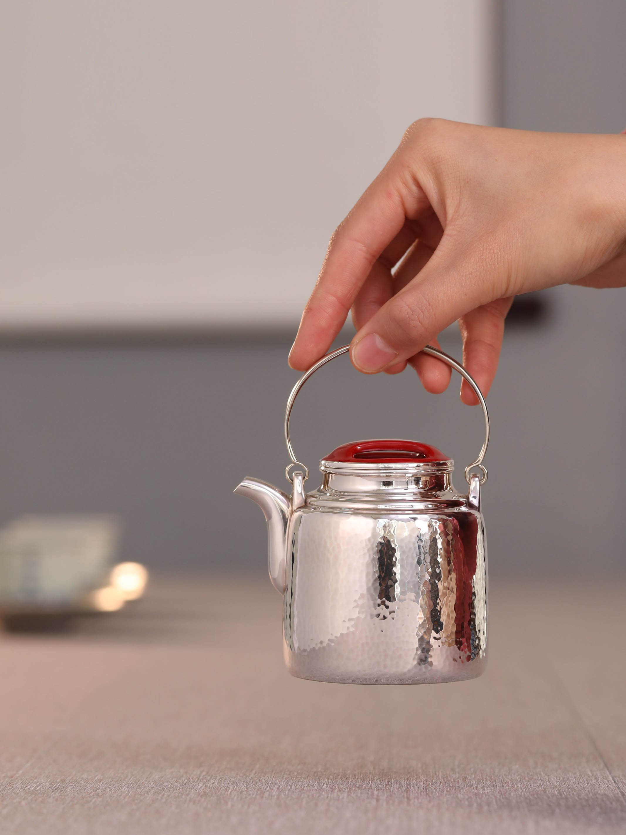 Yangtong sterling silver teapot