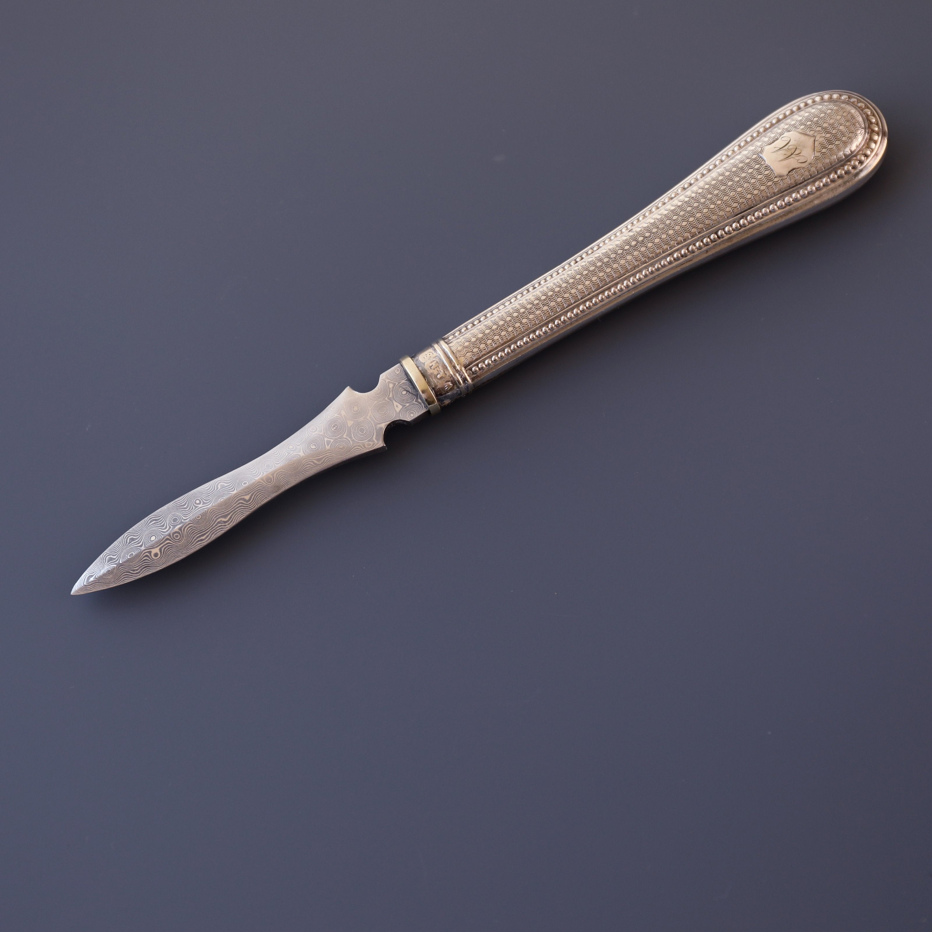 19th-century silver-handled tea knife