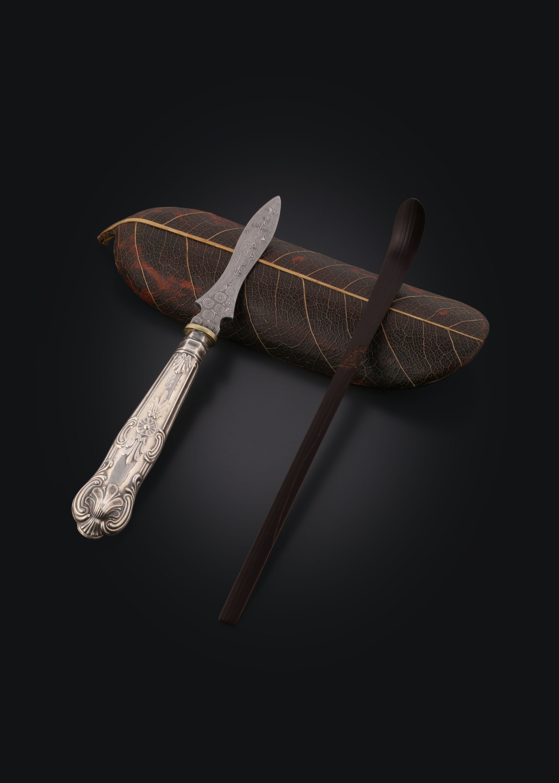 19th-century British silver tea knife