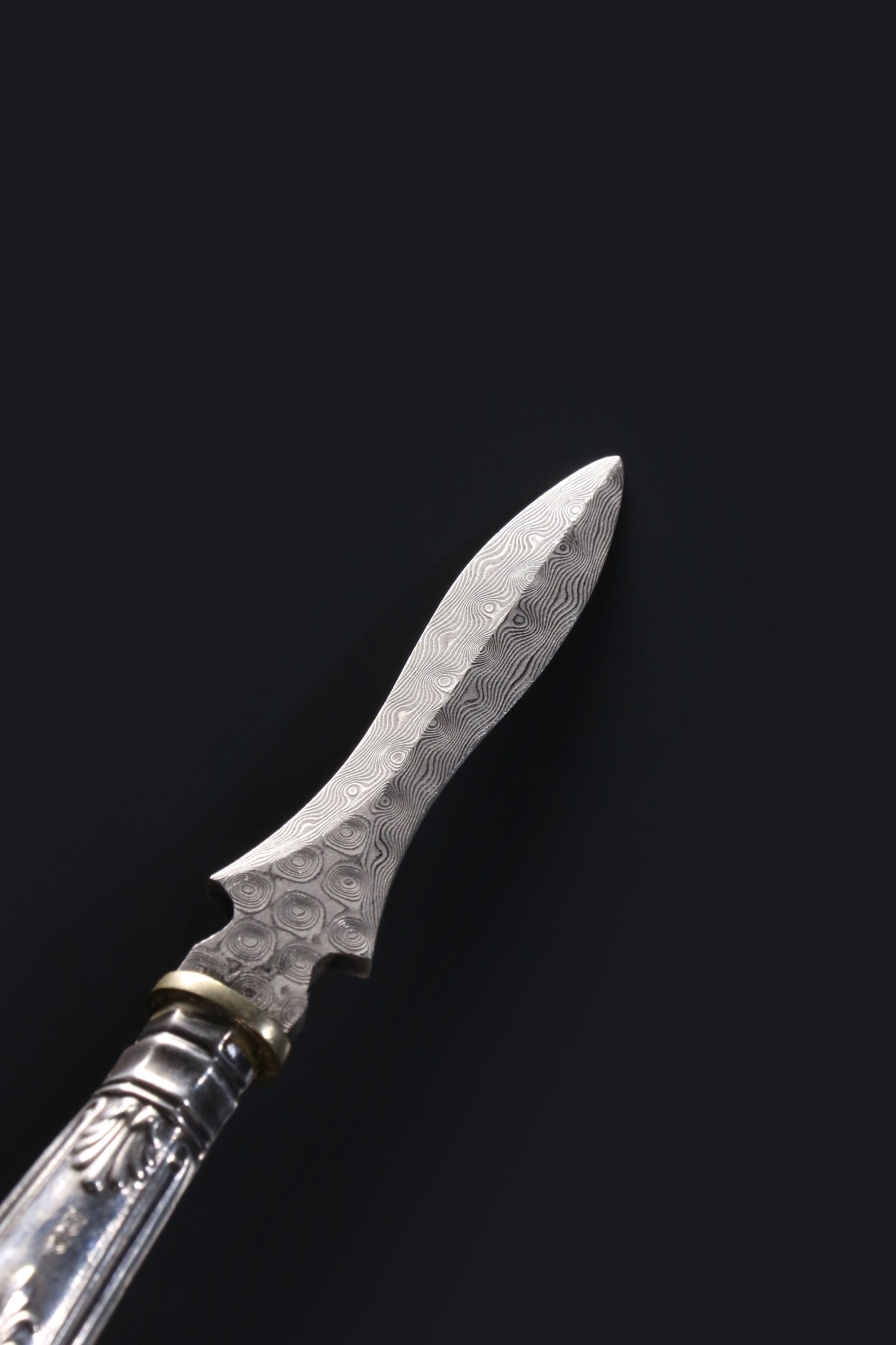 19th-century British silver tea knife