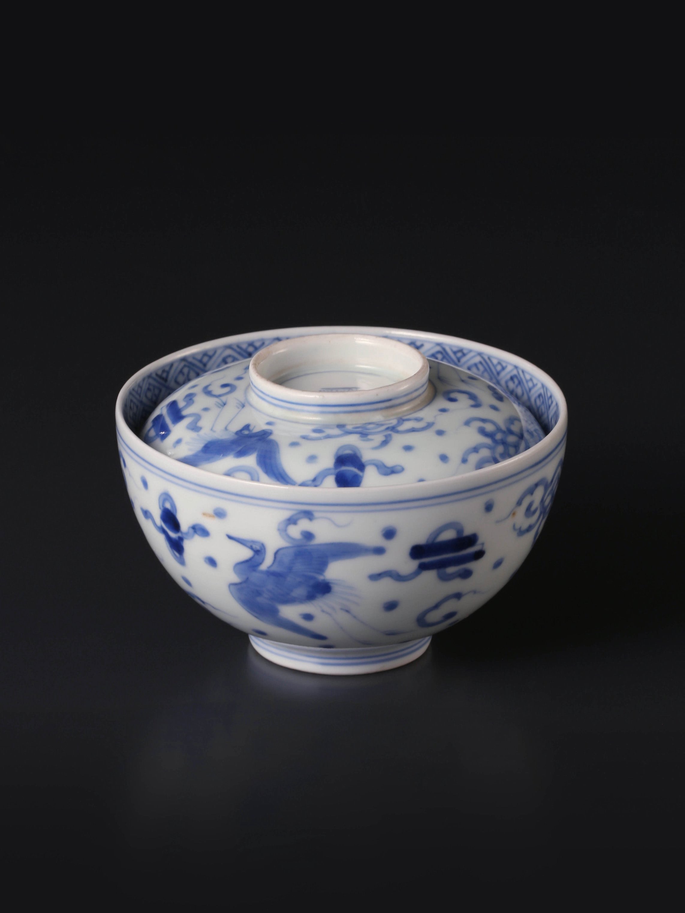 Japanese Imari Hizuru Gaiwan (lid)