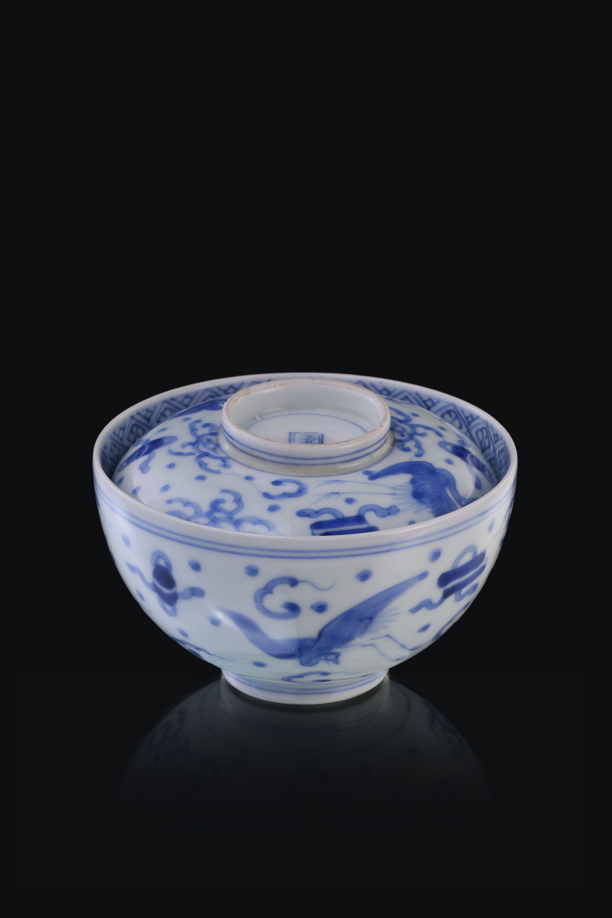 Japanese Imari Hizuru Gaiwan (lid)