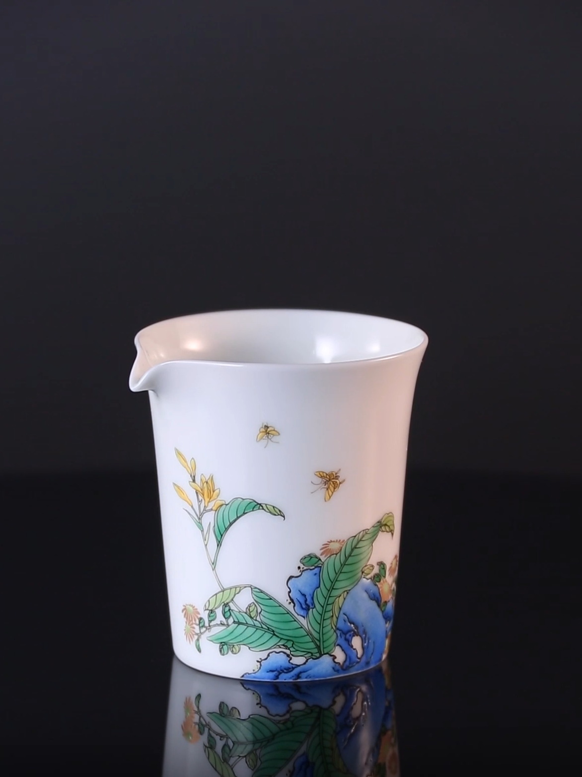 Jade hairpin flower cup