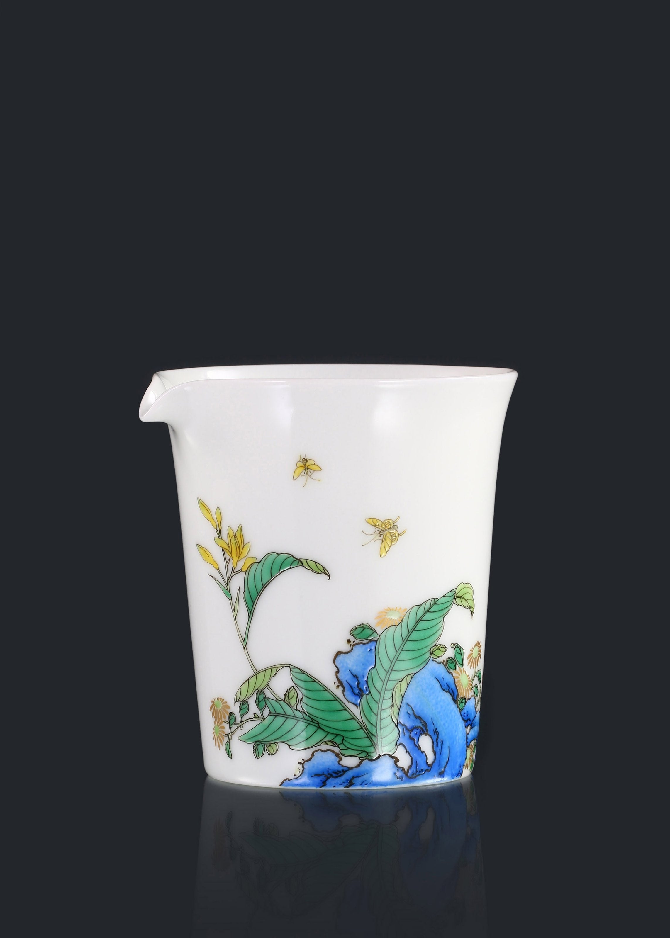 Jade hairpin flower cup