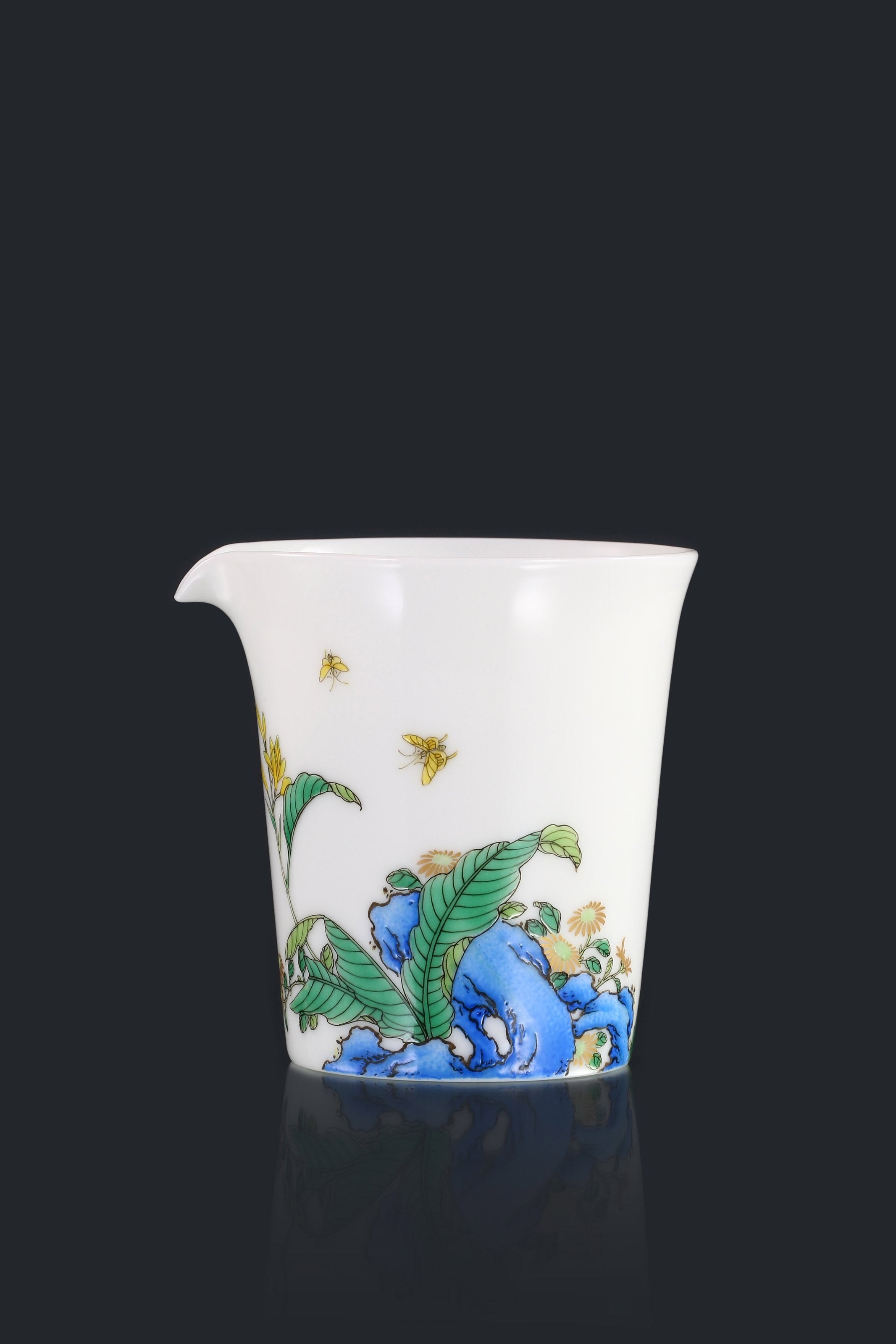 Jade hairpin flower cup