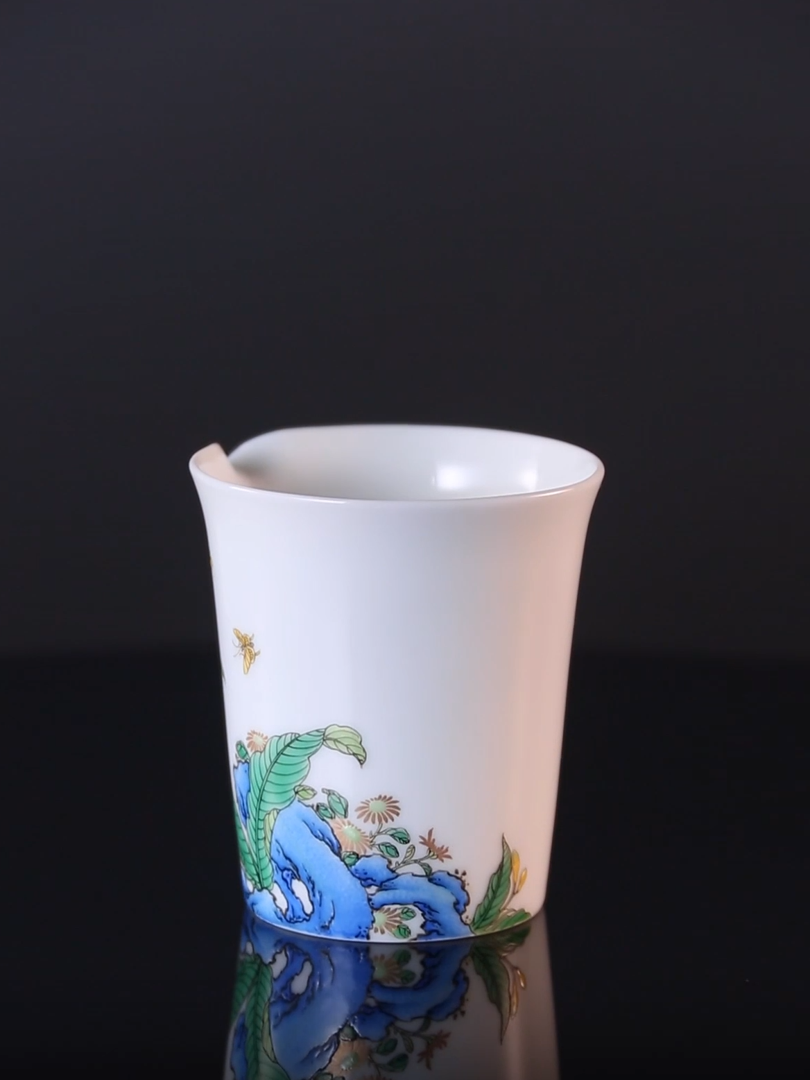 Jade hairpin flower cup