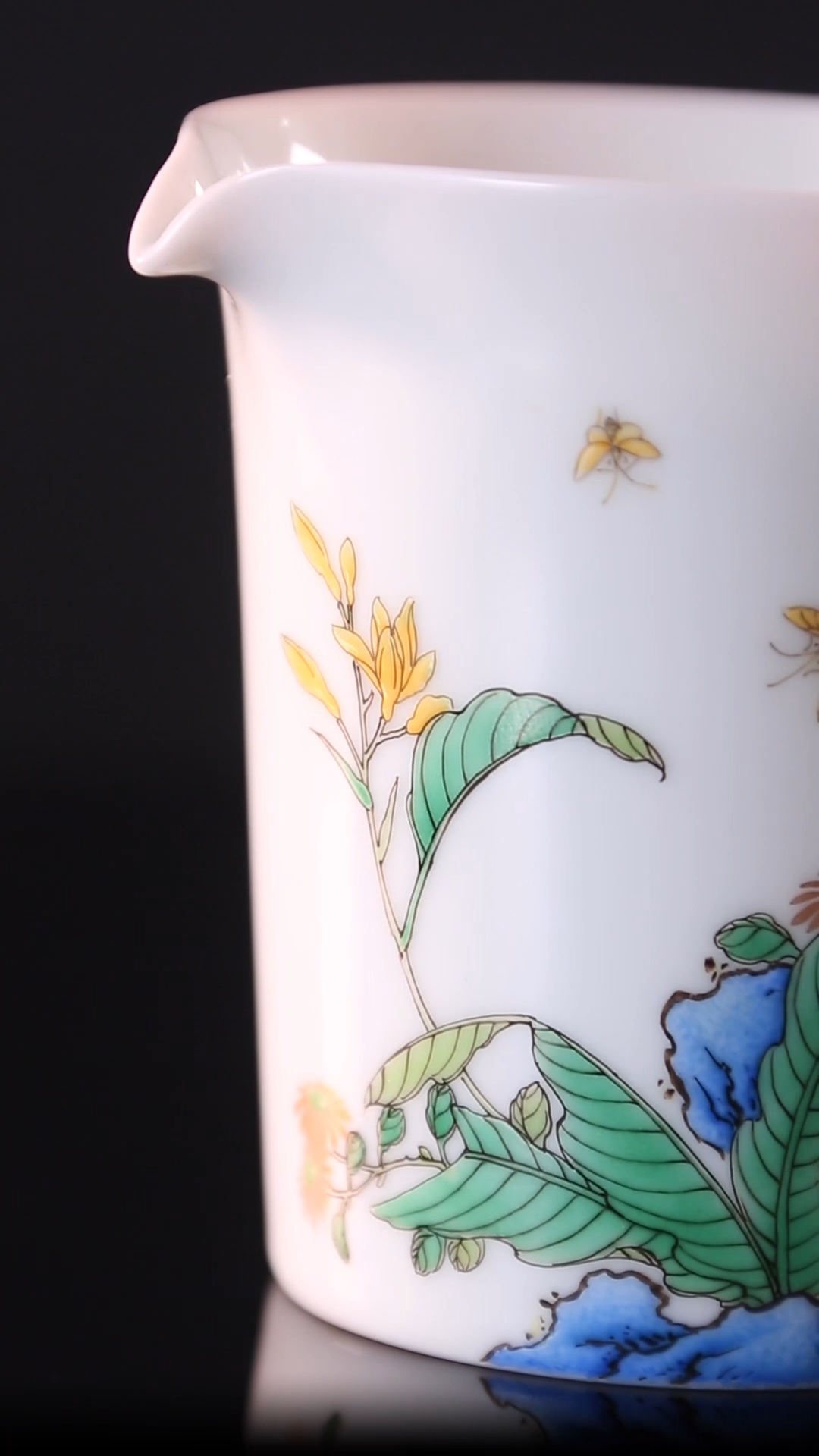 Jade hairpin flower cup