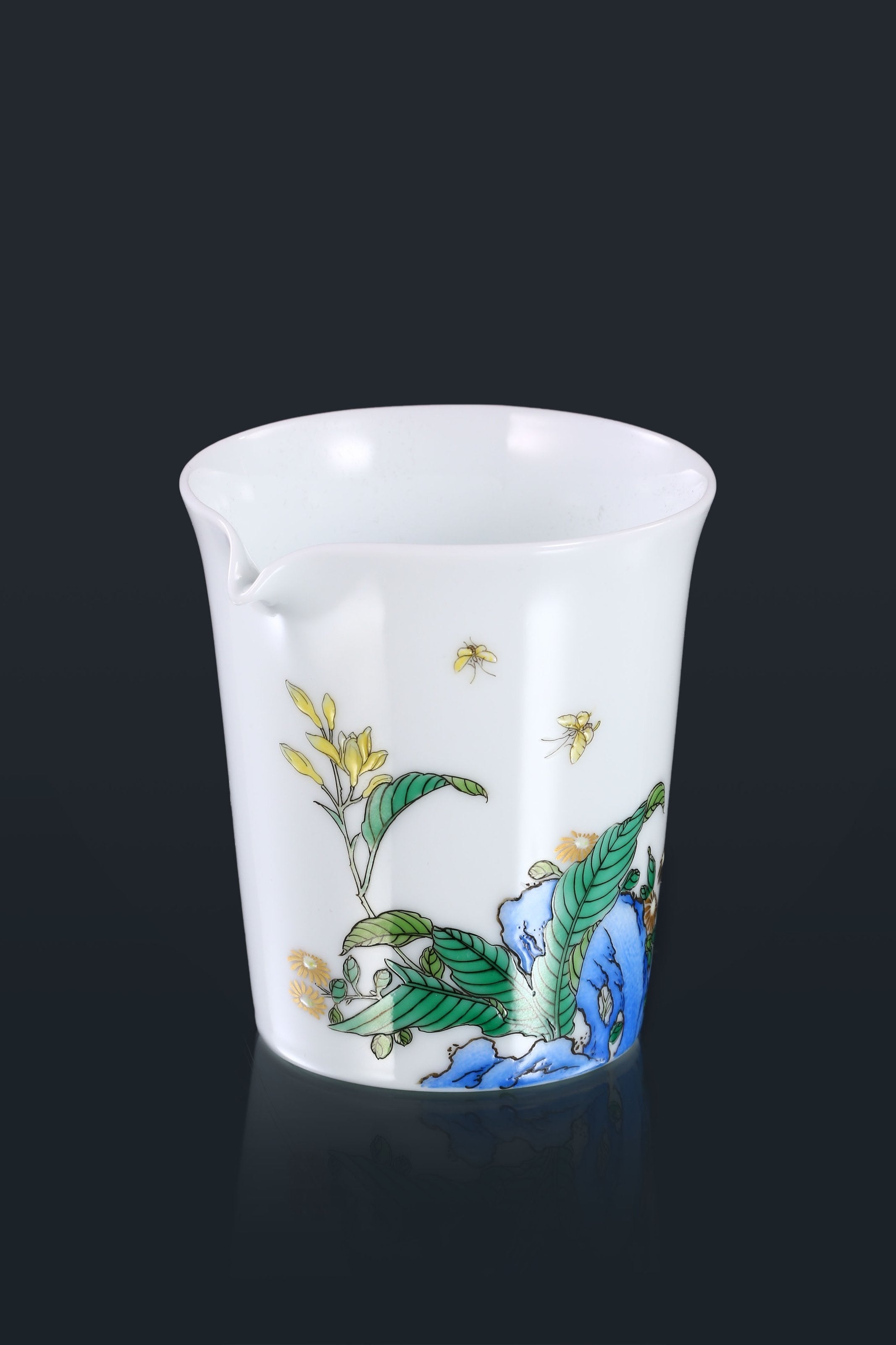 Jade hairpin flower cup