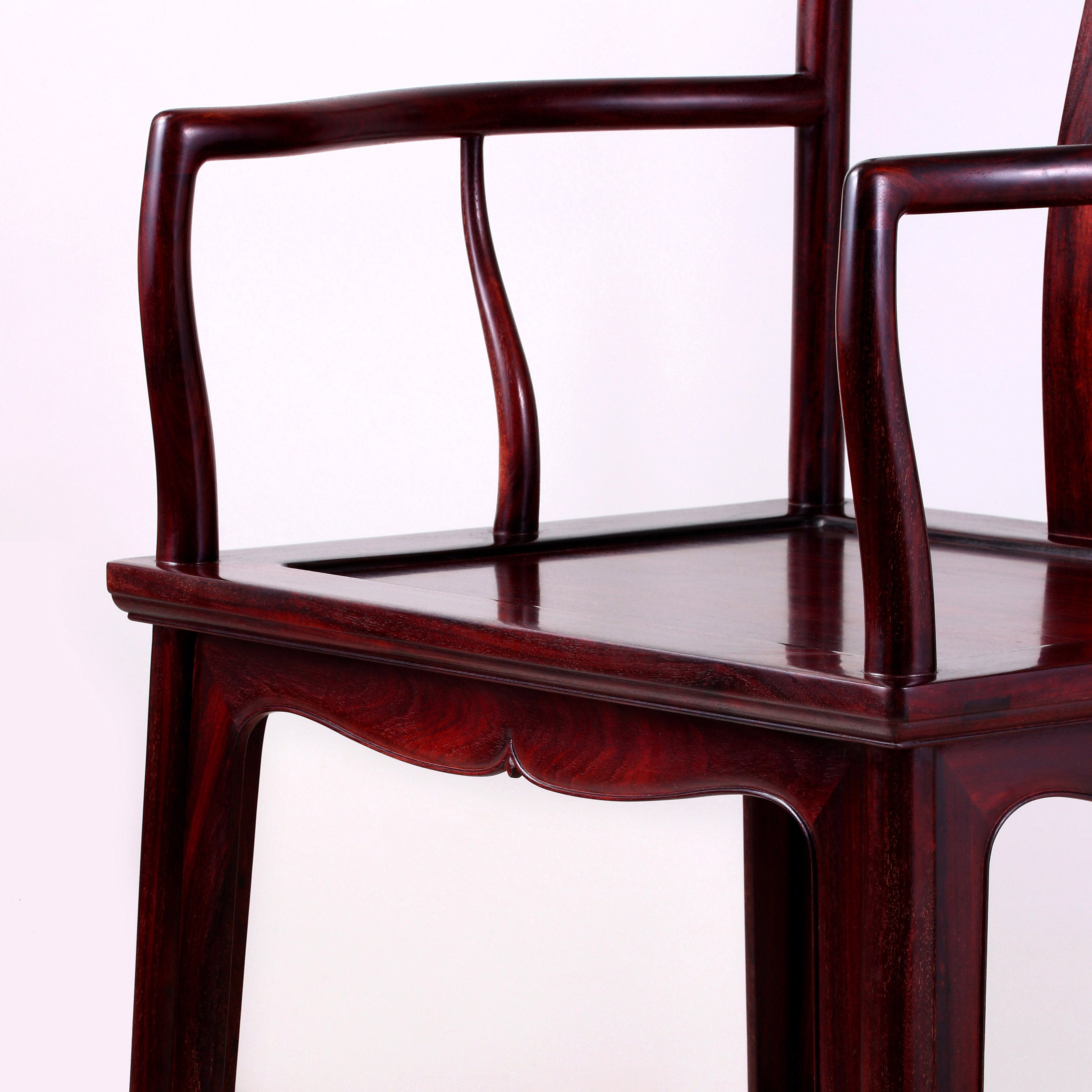 Zambian Bloodwood Southern Official's Hat Chair