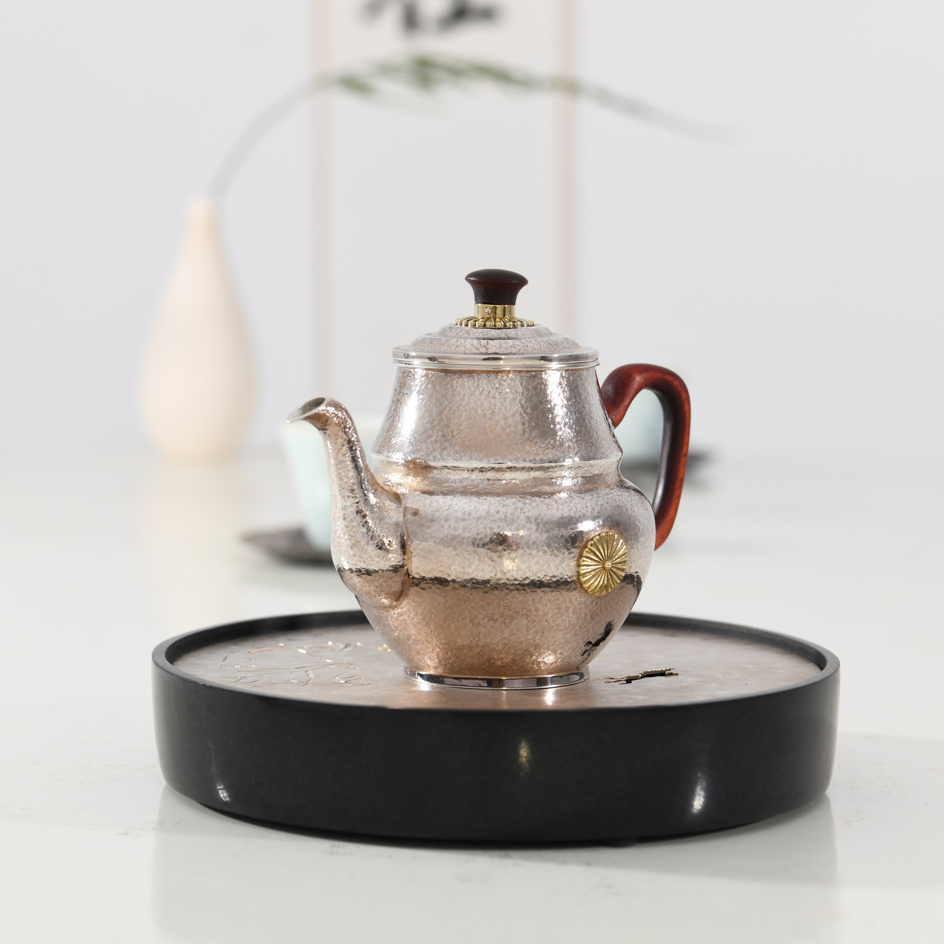 Tibetan Sterling Silver Teapot