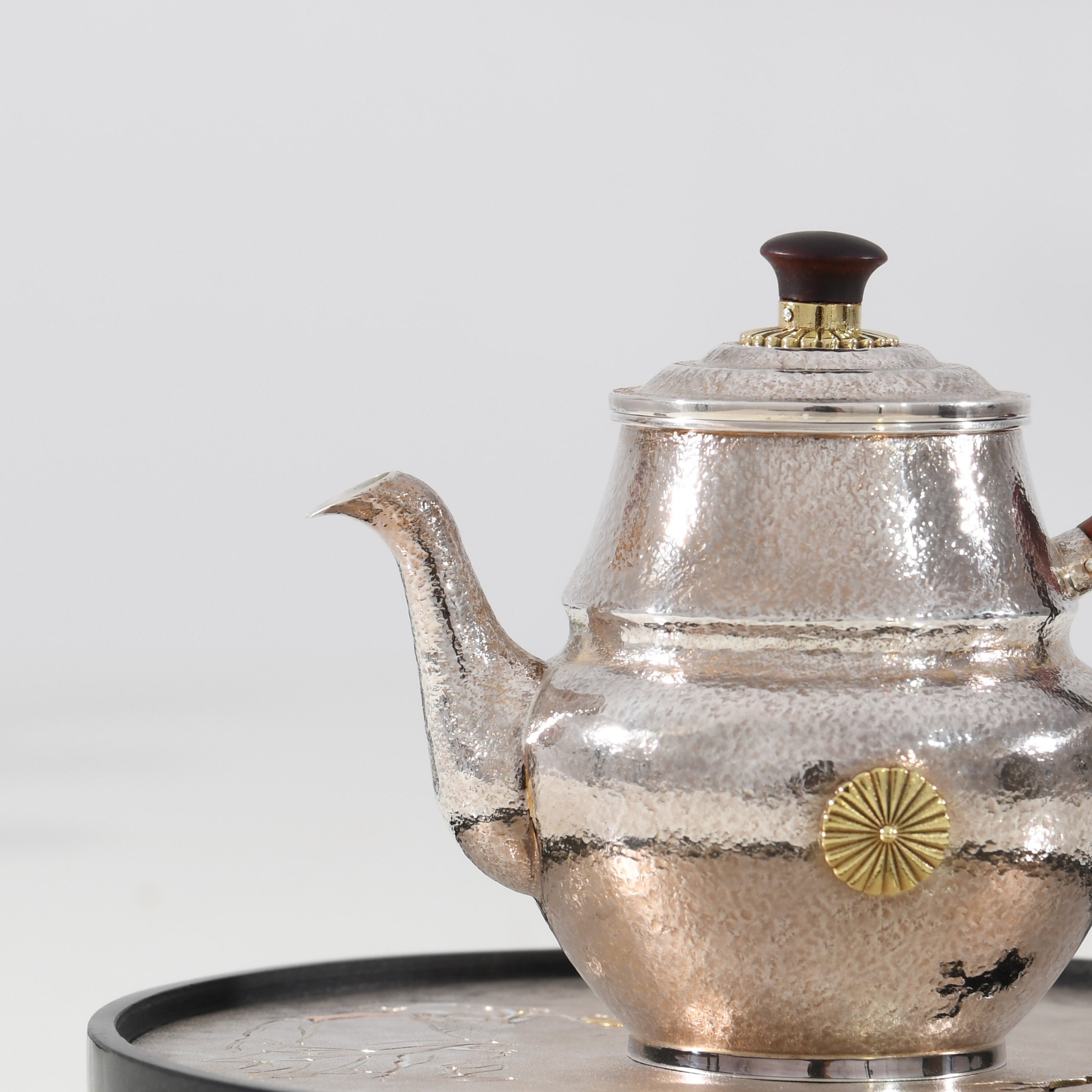 Tibetan Sterling Silver Teapot