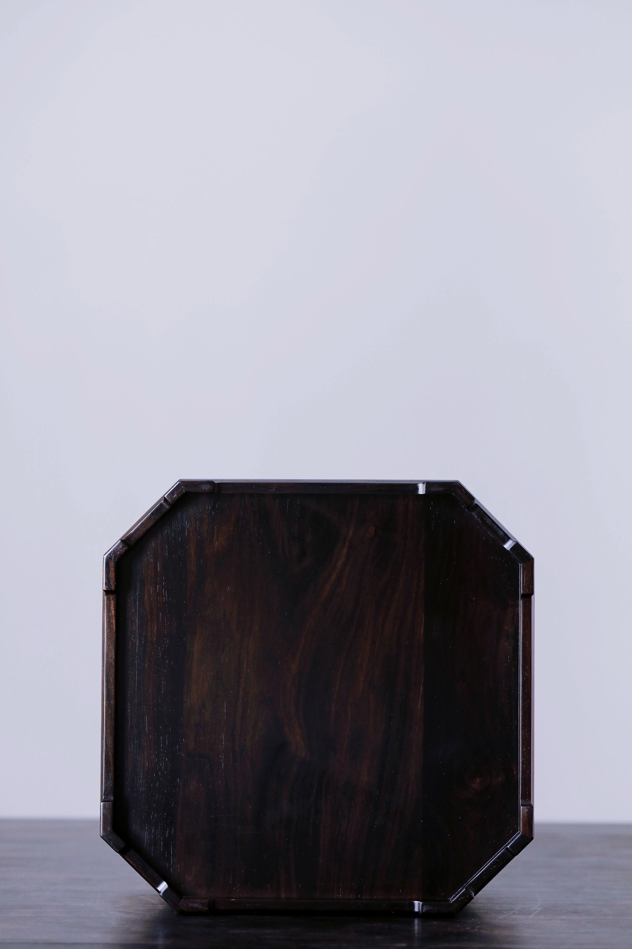 Purple sandalwood gilded fairy pavilion pattern three-tiered octagonal tea box