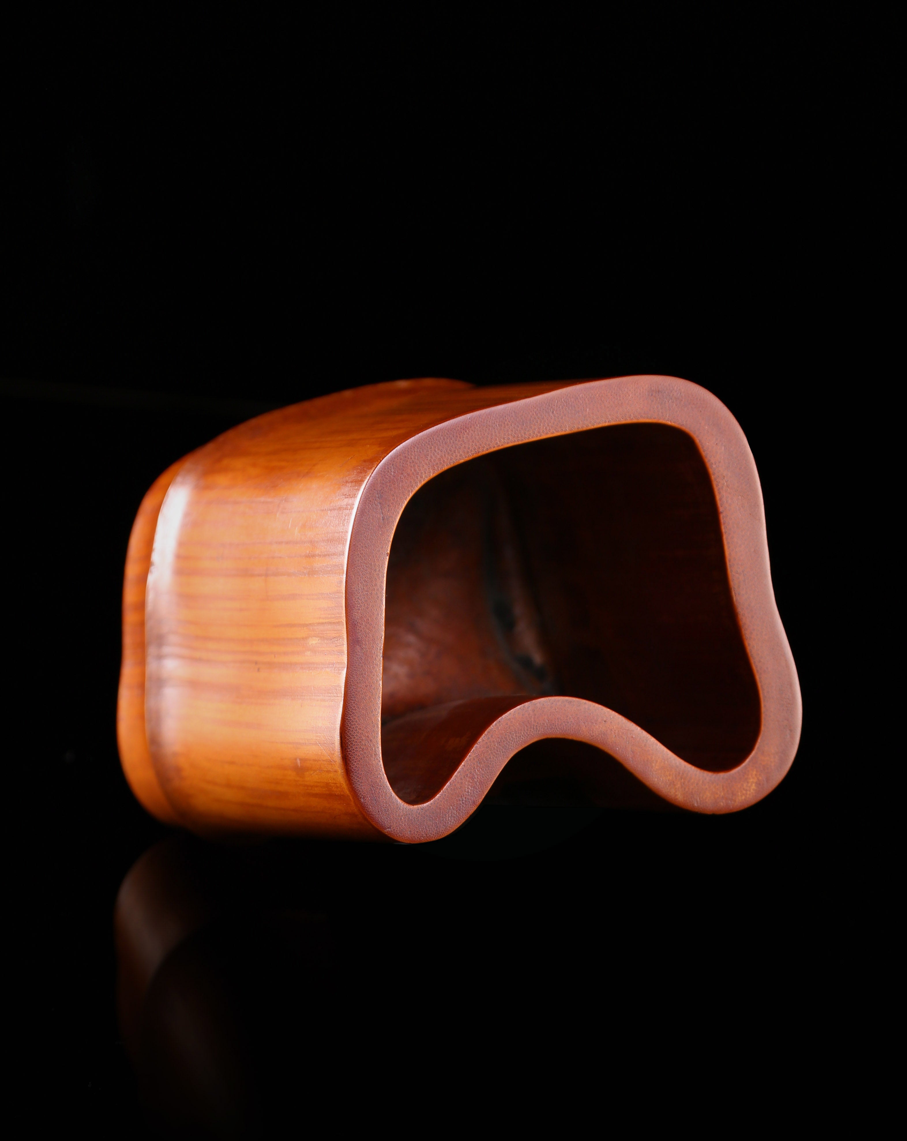 Bamboo square pen holder