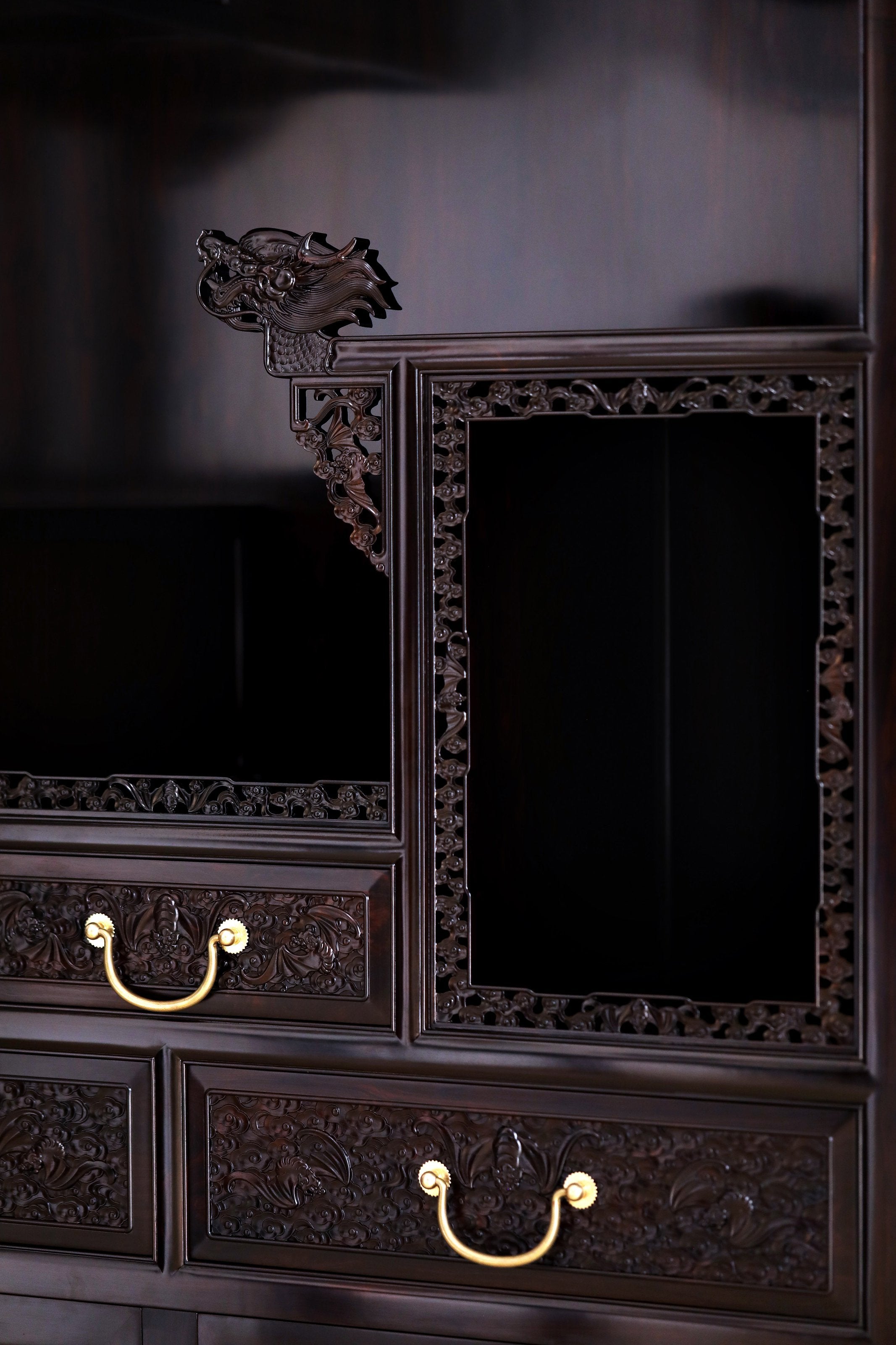 Purple sandalwood cabinet shelves in pairs