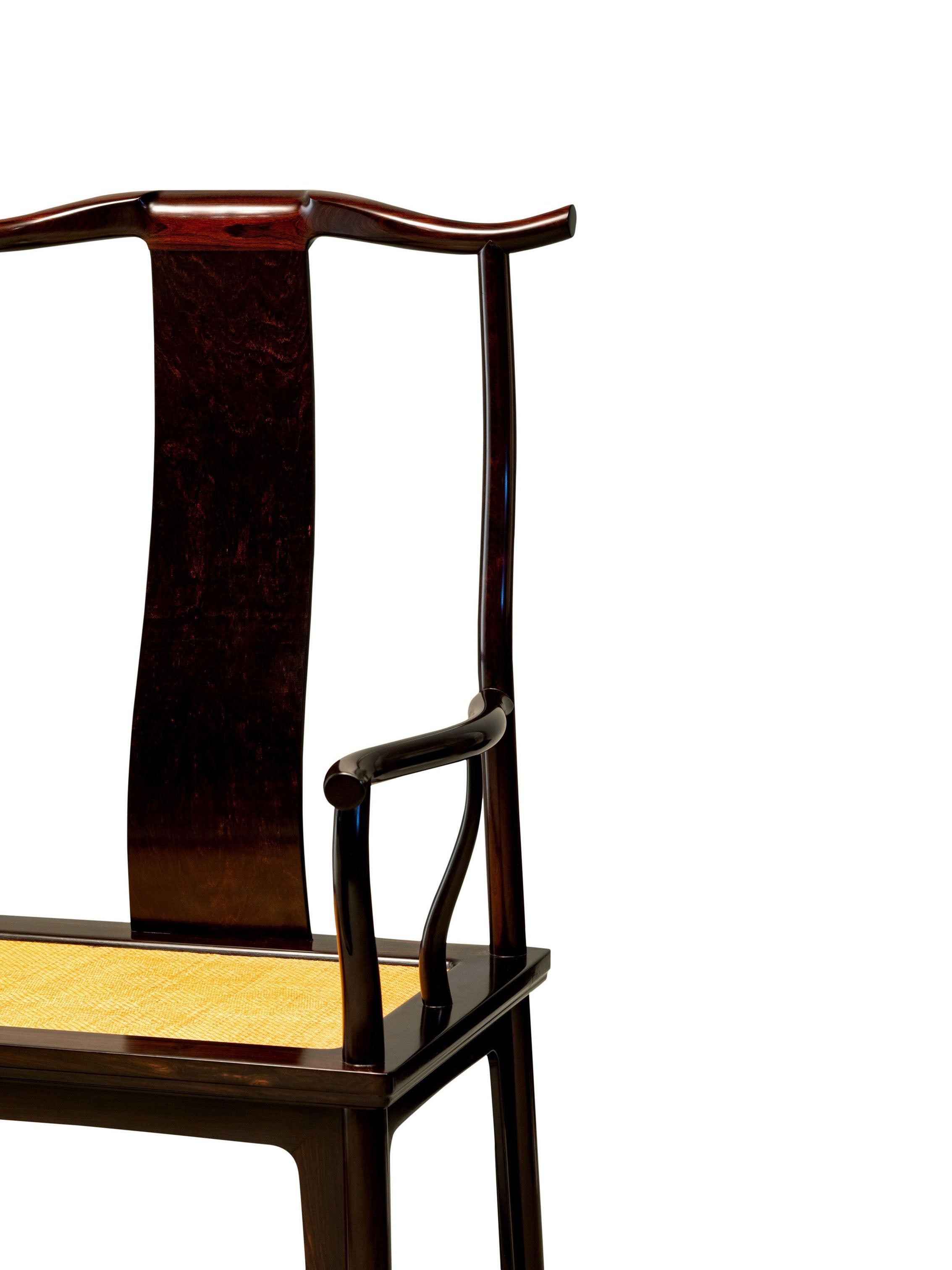 Purple sandalwood four-cornered official's hat chair