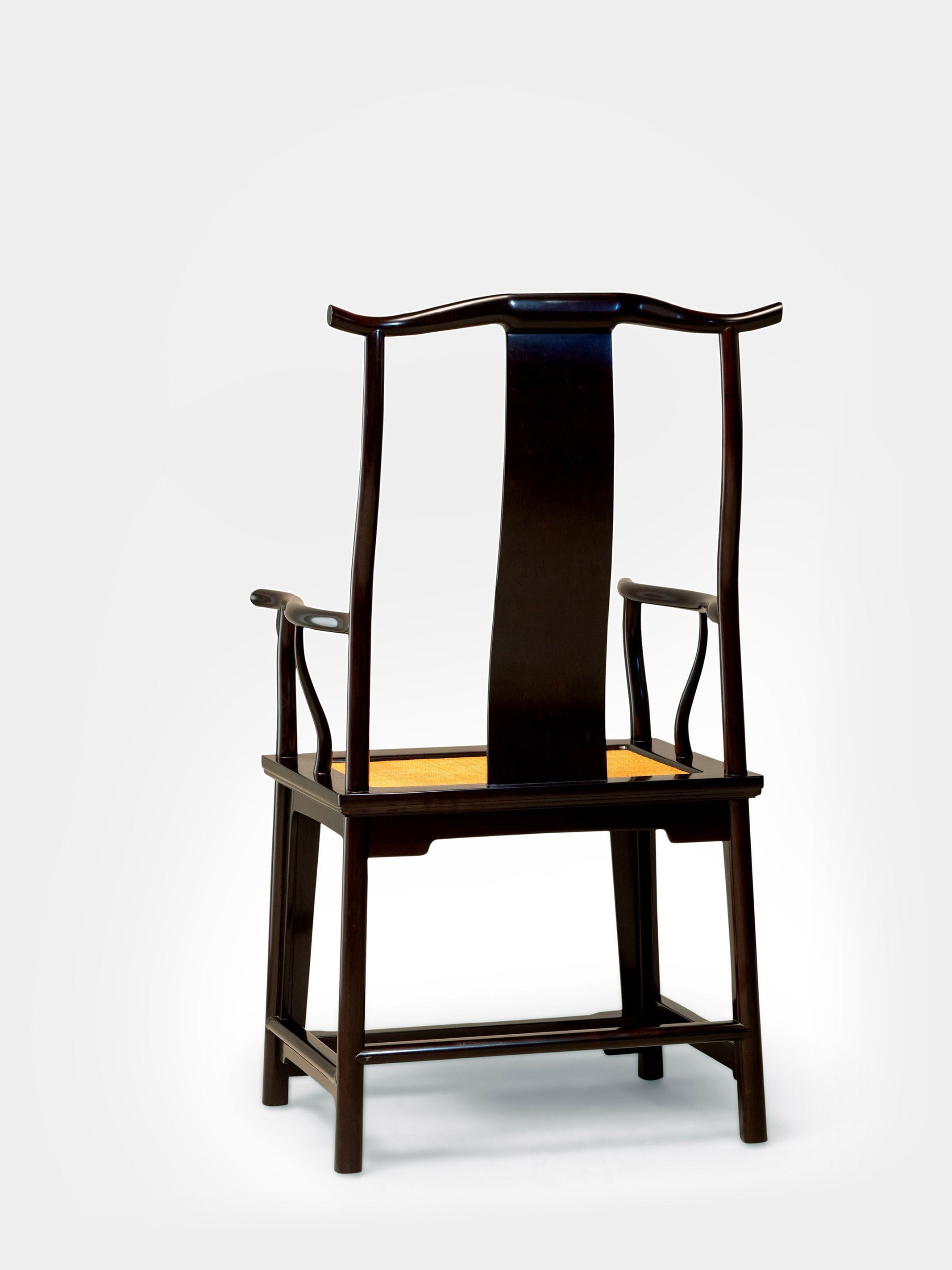 Purple sandalwood four-cornered official's hat chair