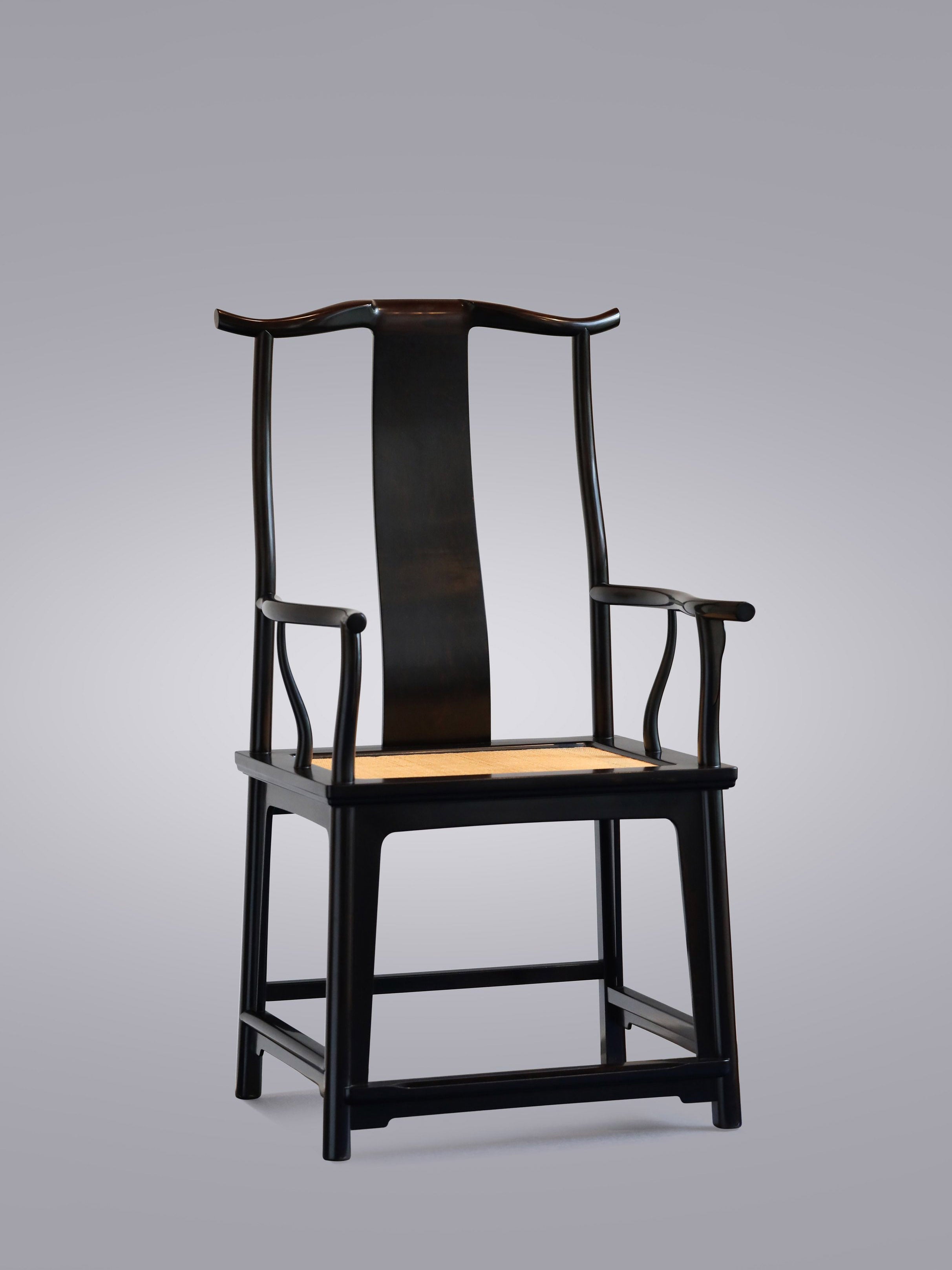 Purple sandalwood four-cornered official's hat chair