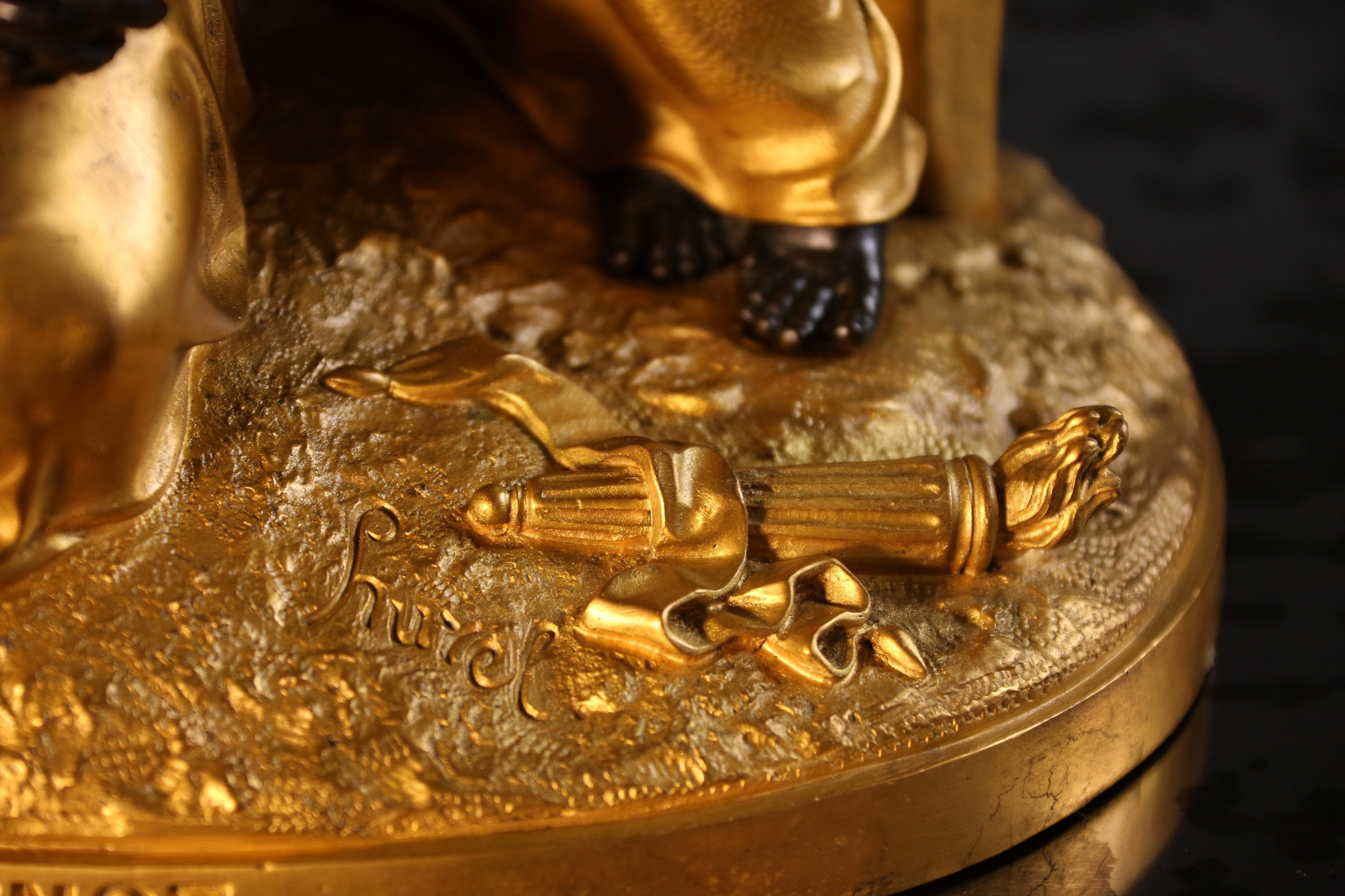 "Prayer" Gilded Bronze Sculpture