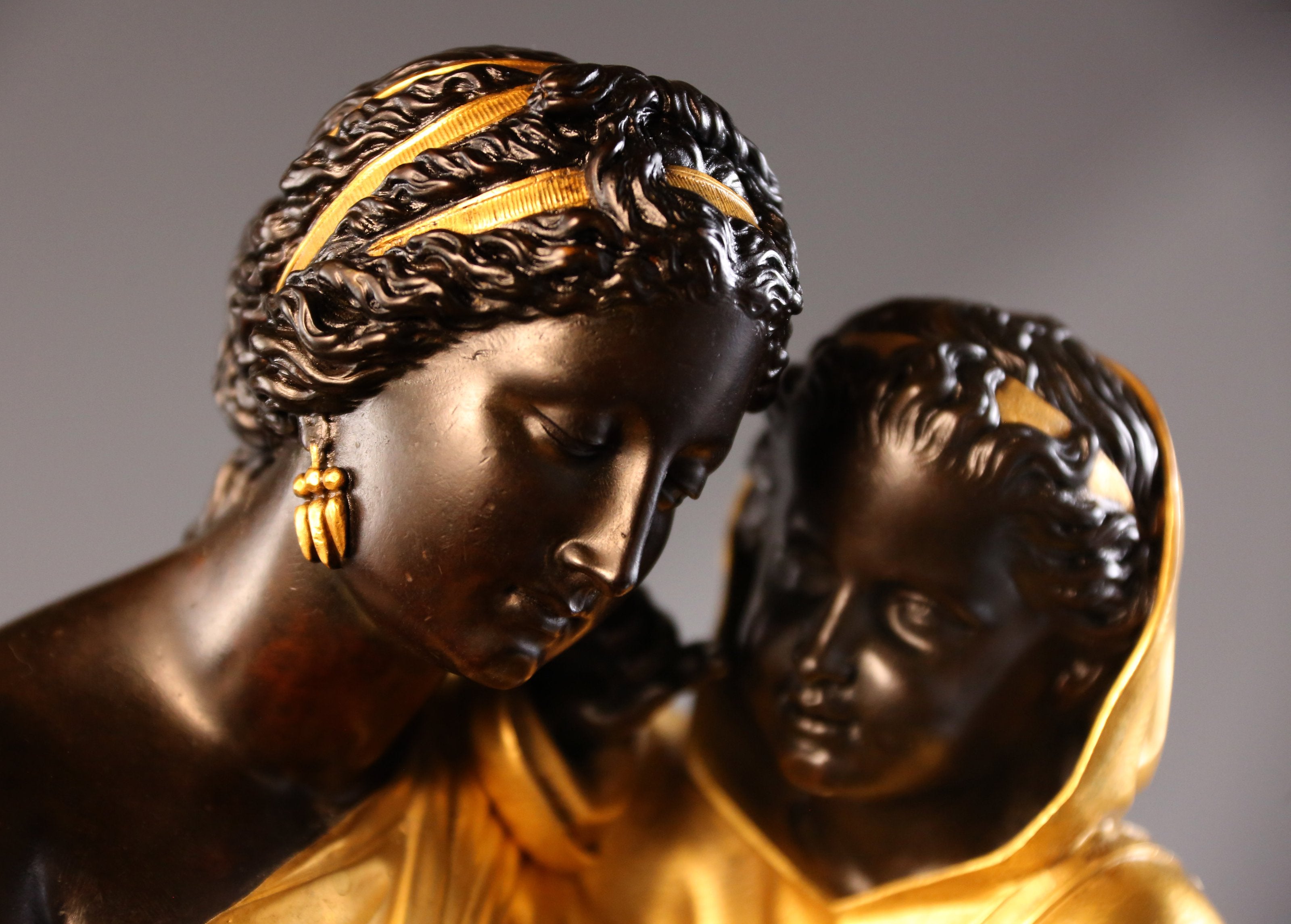 "Prayer" Gilded Bronze Sculpture