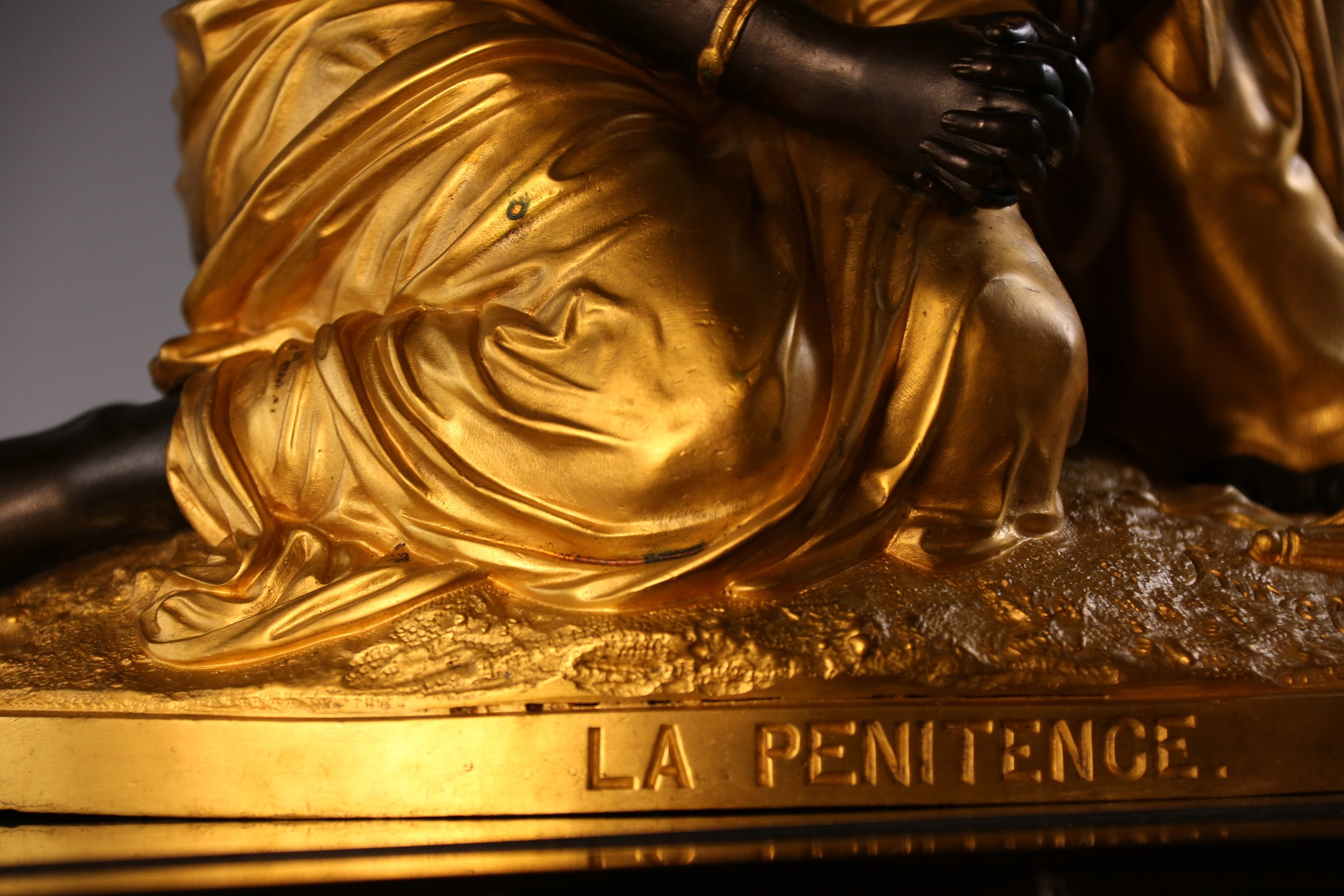 "Prayer" Gilded Bronze Sculpture