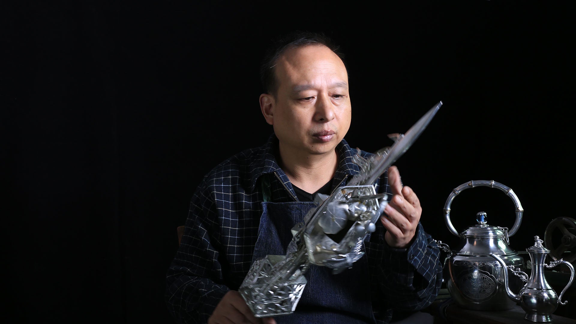 永康锡雕技艺非遗传承人 应华升